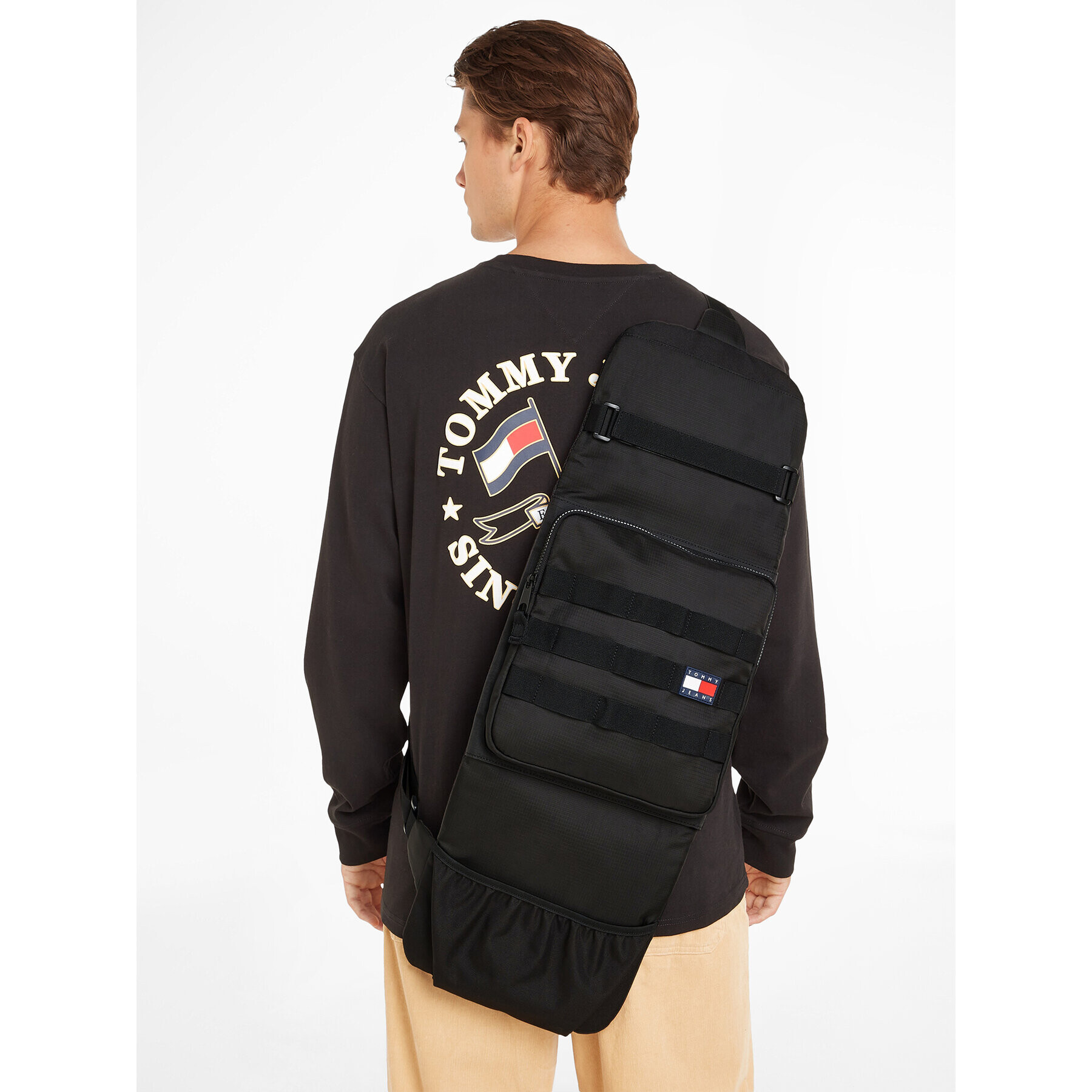 Tommy Jeans Batoh Tjm Skater Boy Skateboard Bag AM0AM11164 Černá - Pepit.cz