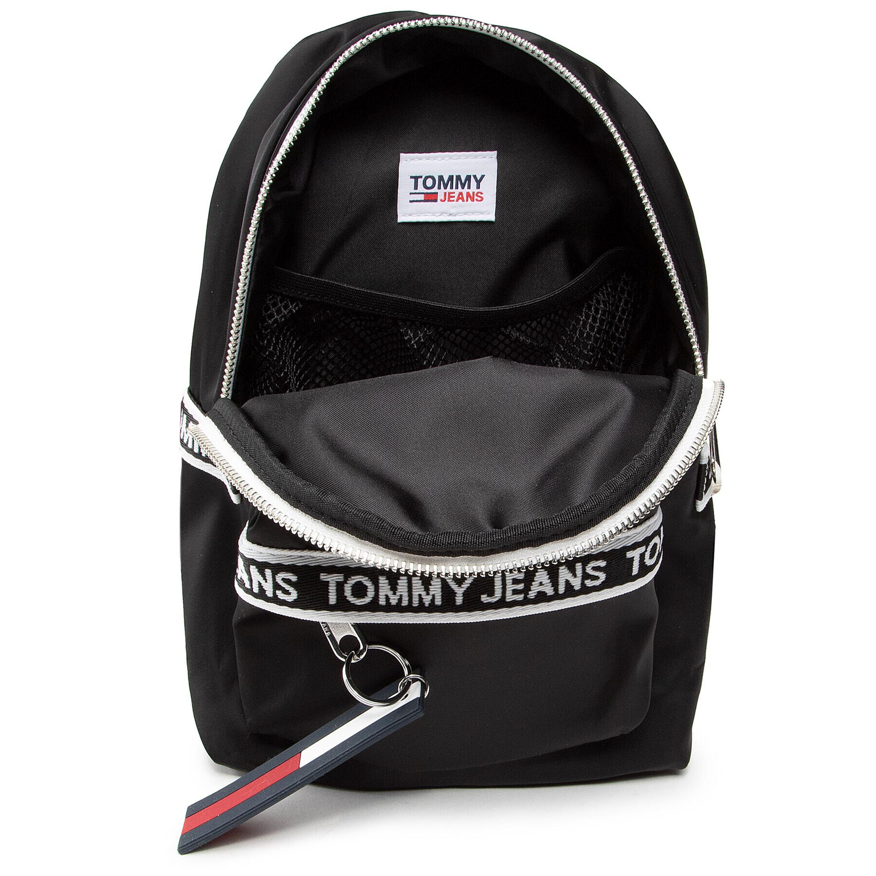 Tommy Jeans Batoh Tjw Mini Logo Tape Backpack Nyln AW0AW09734 Černá - Pepit.cz