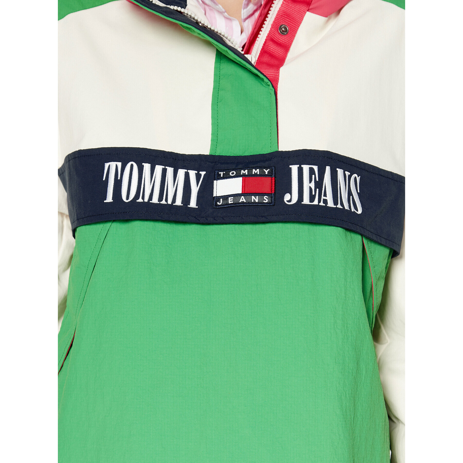 Tommy Jeans Bunda anorak Chicago DW0DW15343 Barevná Relaxed Fit - Pepit.cz