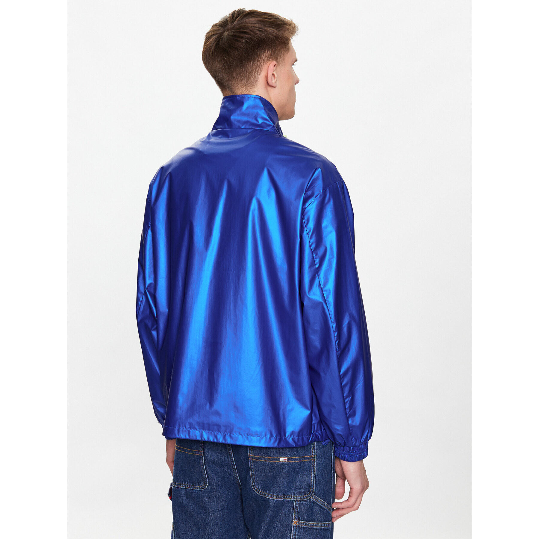 Tommy Jeans Bunda anorak Metallic DM0DM15908 Modrá Relaxed Fit - Pepit.cz