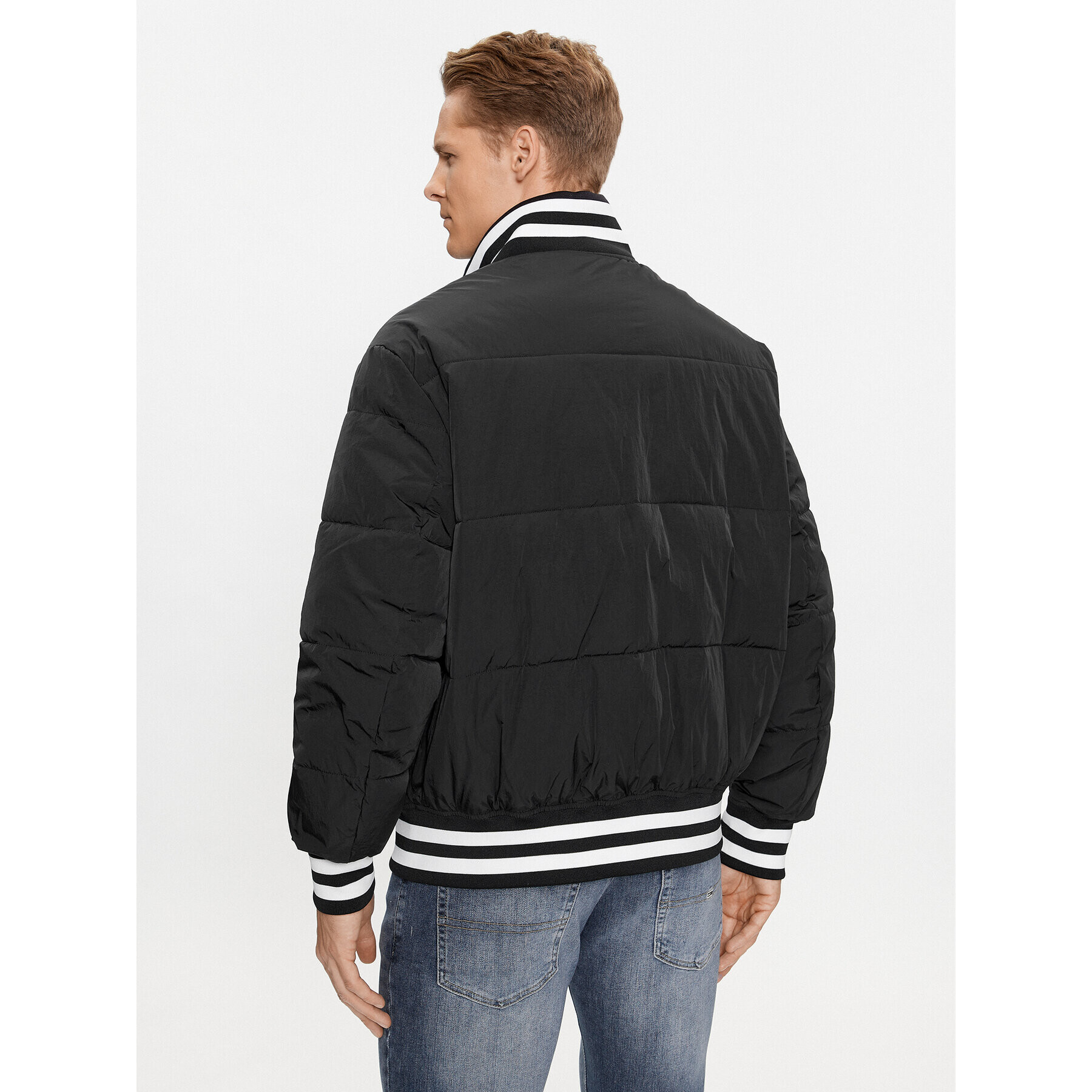 Tommy Jeans Bunda bomber DM0DM17479 Černá Relaxed Fit - Pepit.cz