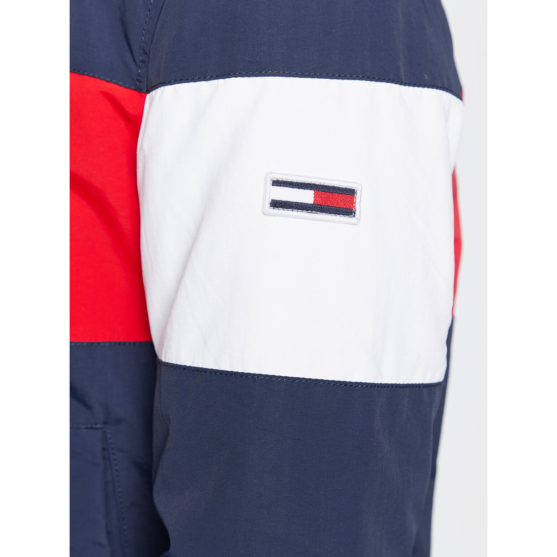 Tommy Jeans Bunda pro přechodné období Colorblock DM0DM15605 Tmavomodrá Regular Fit - Pepit.cz