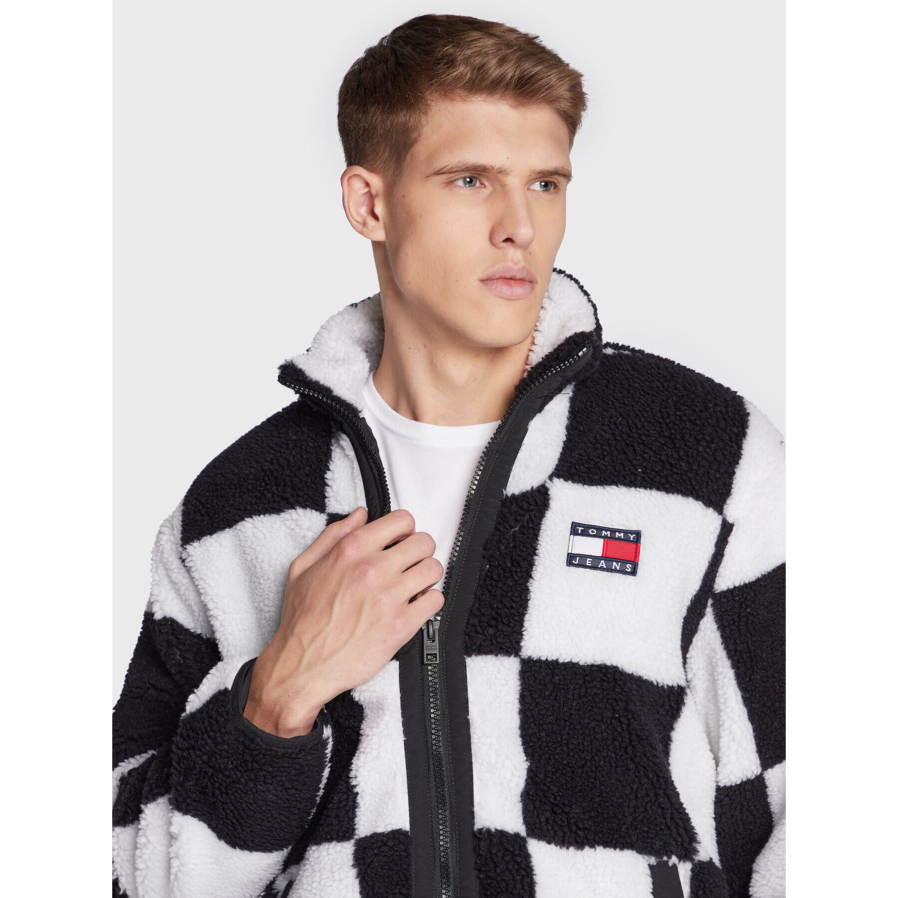 Tommy Jeans Bunda pro přechodné období DM0DM14394 Černá Relaxed Fit - Pepit.cz