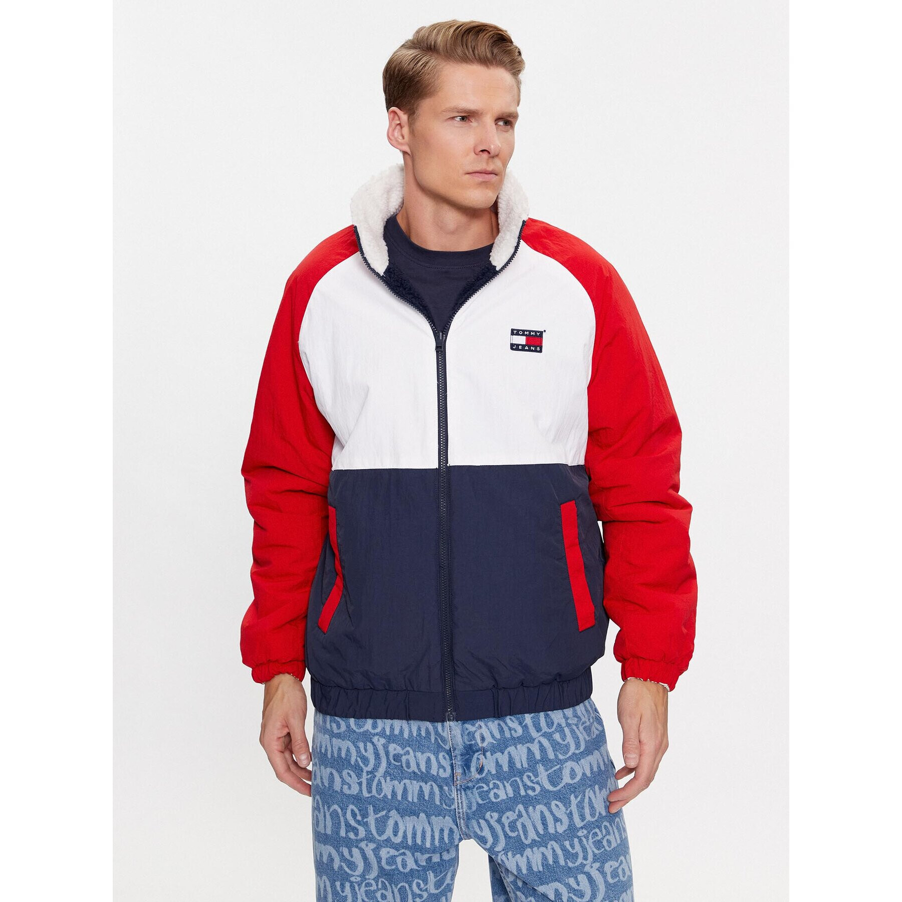 Tommy Jeans Bunda pro přechodné období DM0DM17232 Barevná Relaxed Fit - Pepit.cz