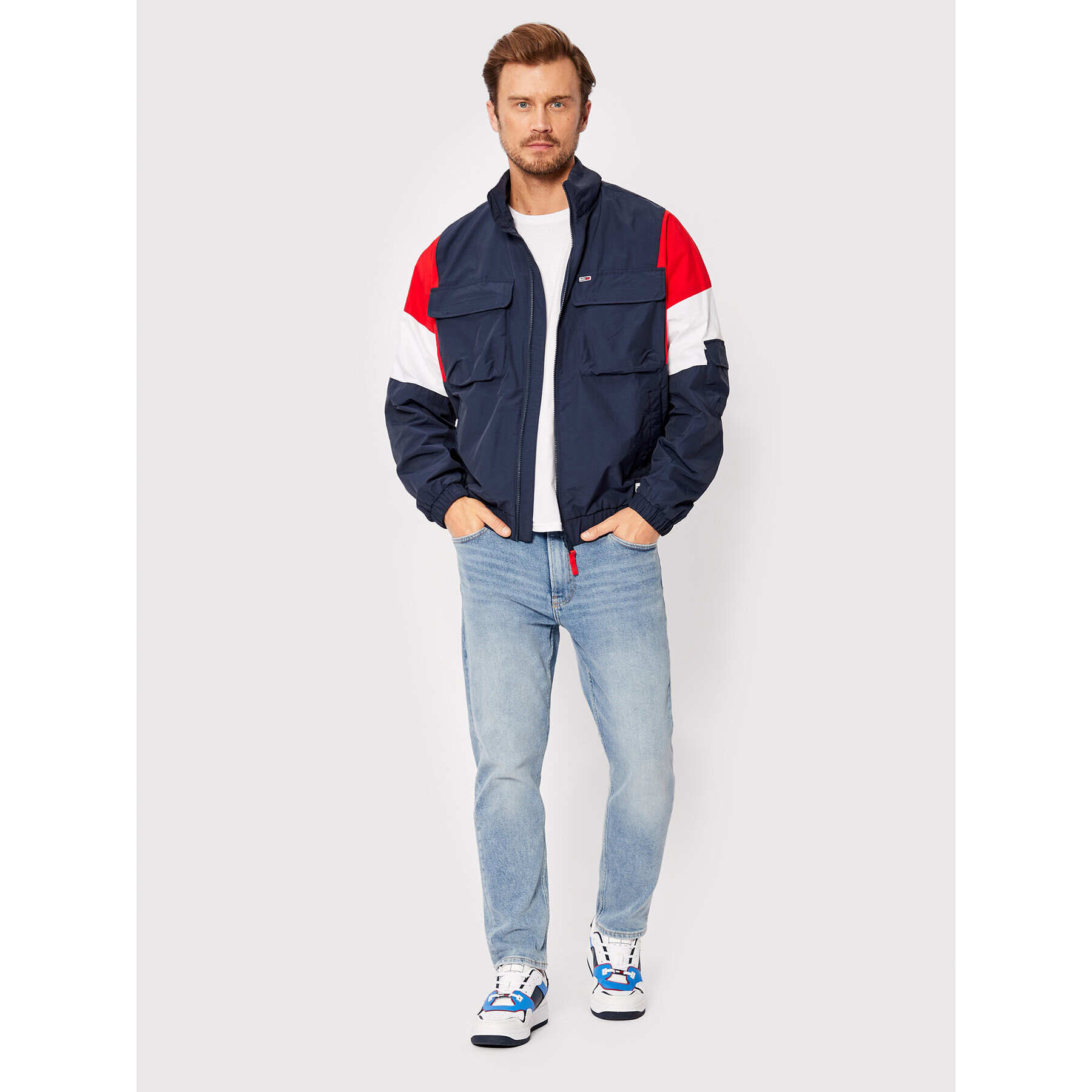 Tommy Jeans Bunda pro přechodné období Tjm Archive DM0DM13058 Tmavomodrá Relaxed Fit - Pepit.cz