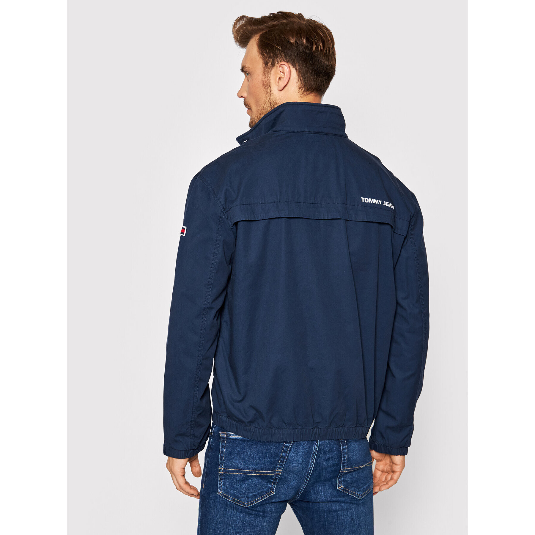 Tommy Jeans Bunda pro přechodné období Tjm Modern Harrington DM0DM10965 Tmavomodrá Regular Fit - Pepit.cz