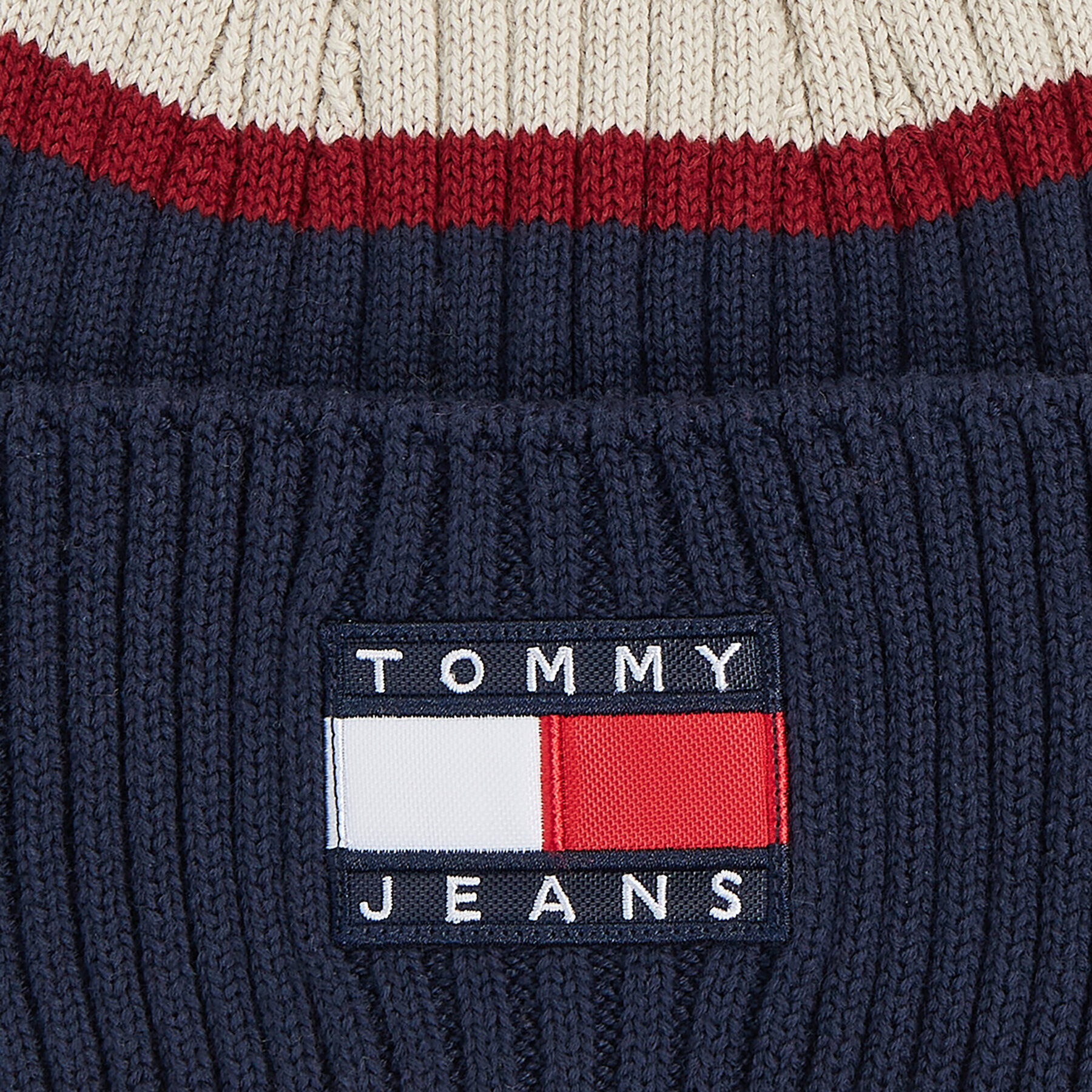 Tommy Jeans Čepice Tjm Heritage Archive Beanie AM0AM11689 Modrá - Pepit.cz