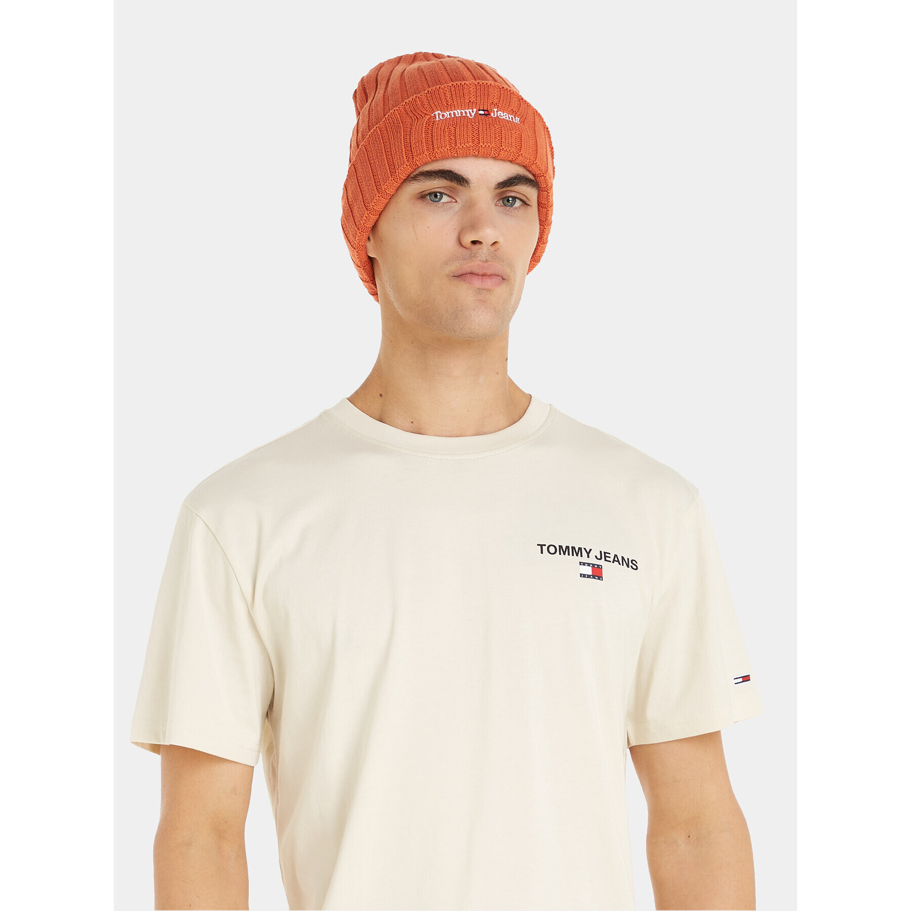 Tommy Jeans Čepice Tjm Sport Elevated Long Beanie AM0AM11678 Oranžová - Pepit.cz