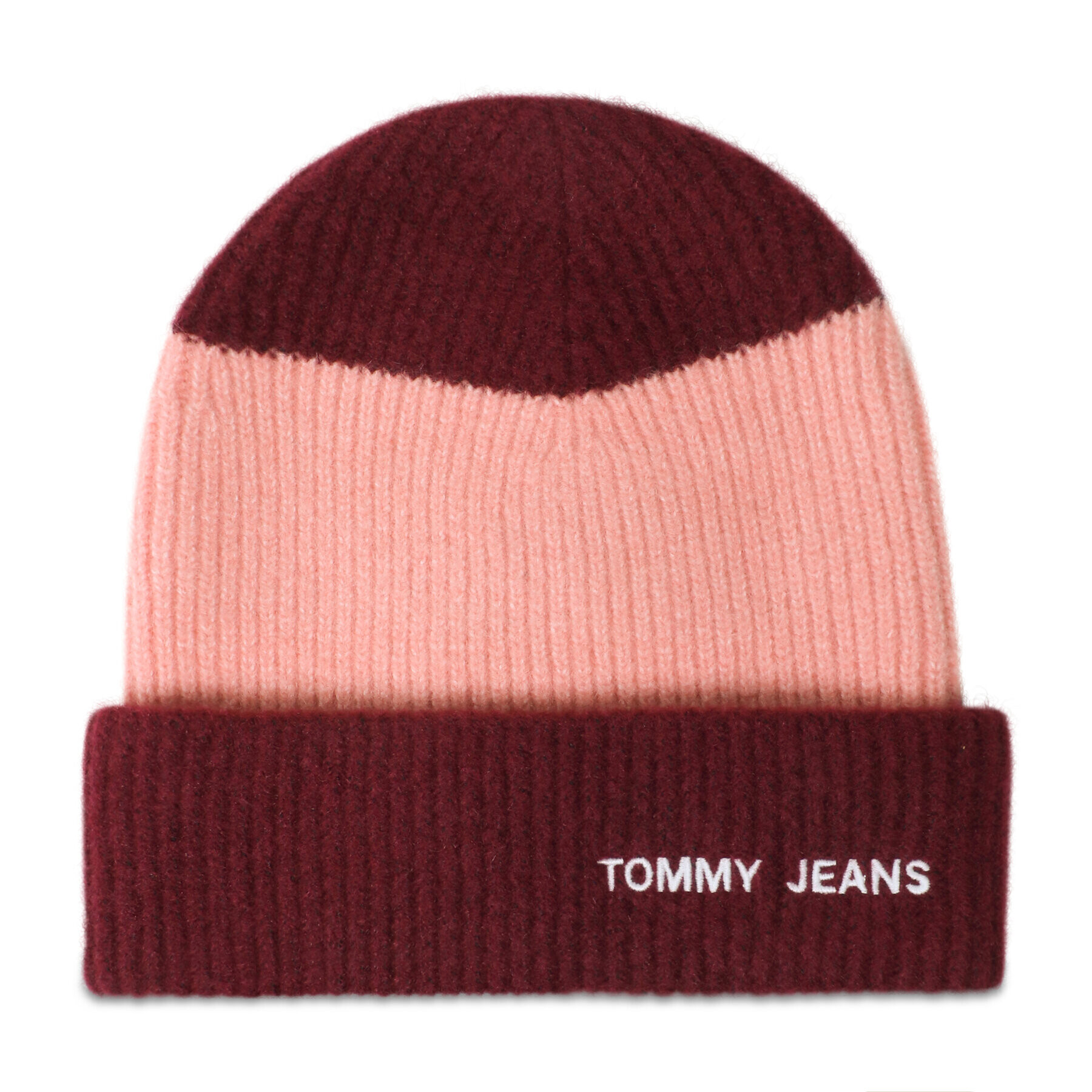 Tommy Jeans Čepice Tjw Academia Beanie AW0AW12623 Růžová - Pepit.cz