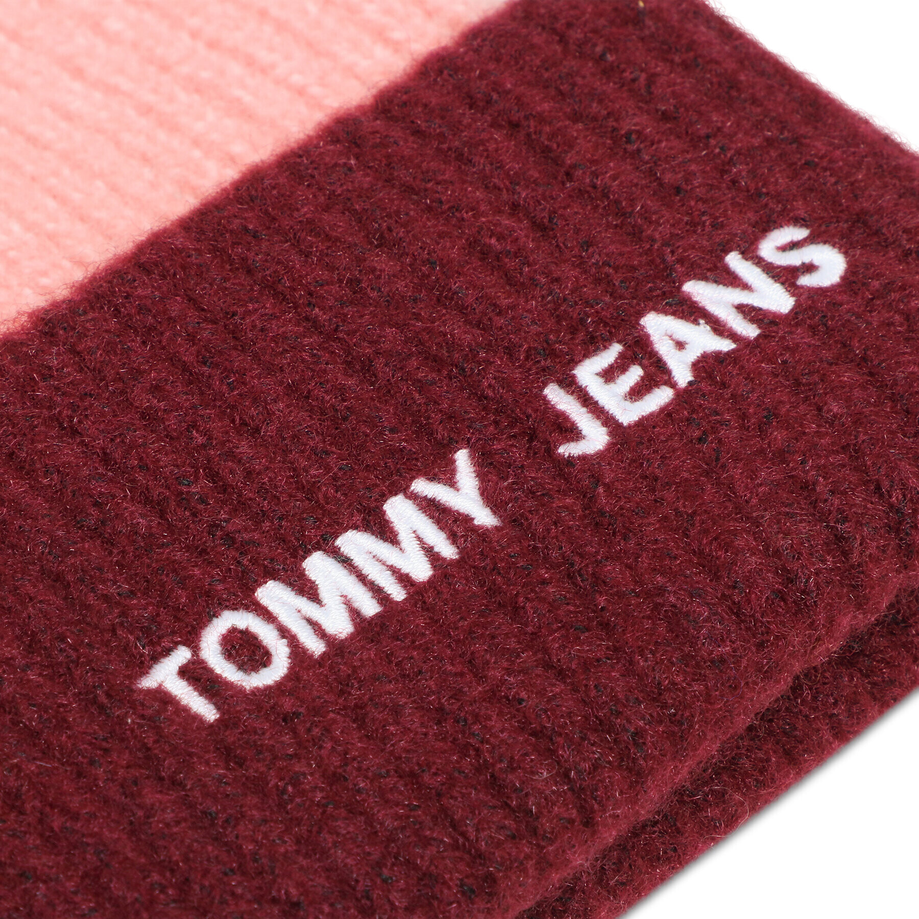 Tommy Jeans Čepice Tjw Academia Beanie AW0AW12623 Růžová - Pepit.cz