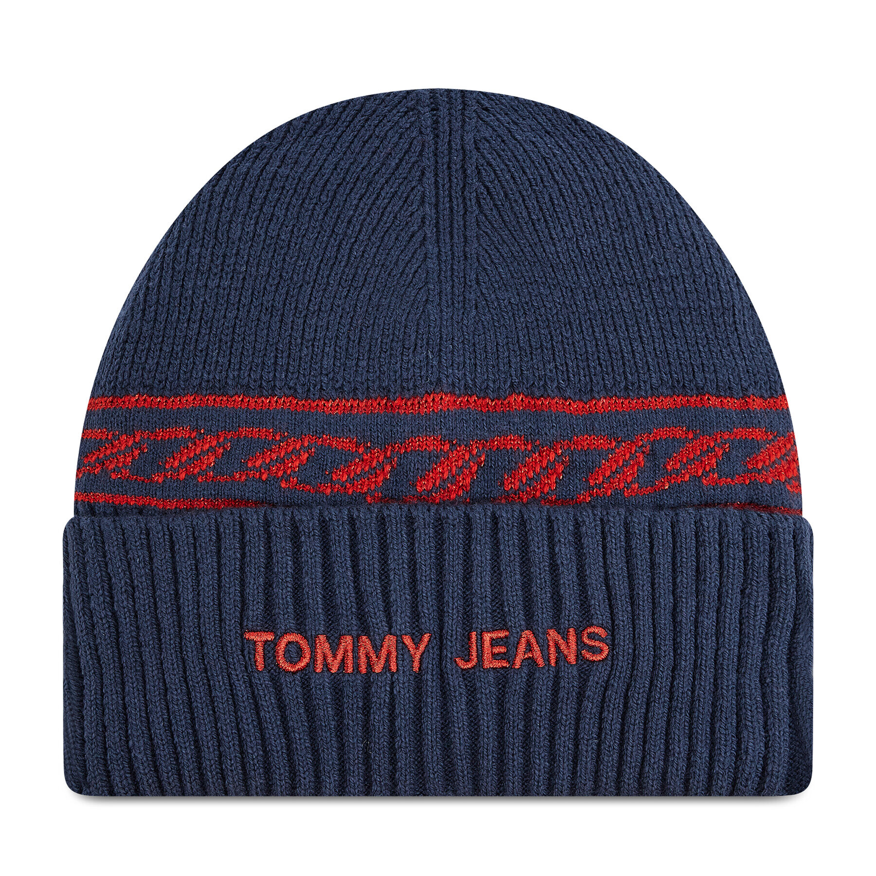 Tommy Jeans Čepice Tjw Femme Beanie AW0AW10710 Tmavomodrá - Pepit.cz