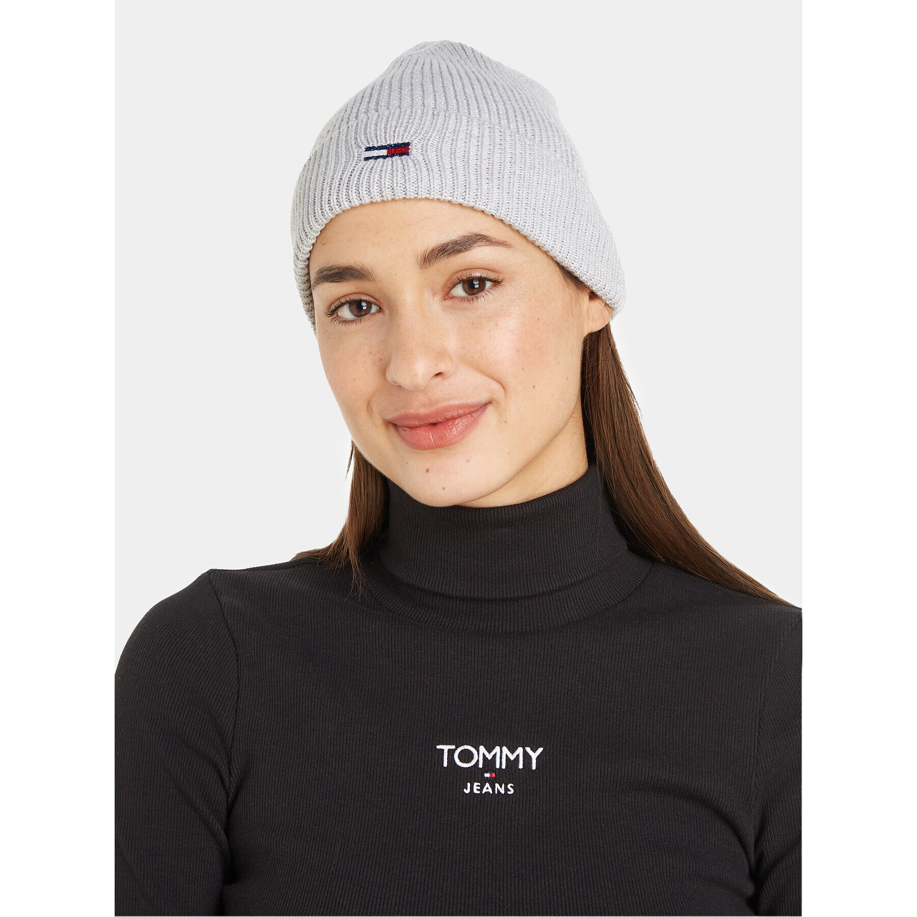 Tommy Jeans Čepice Tjw Flag Beanie AW0AW15474 Šedá - Pepit.cz