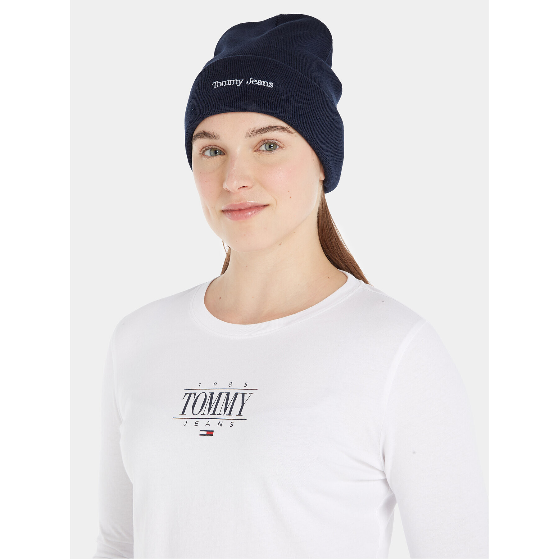 Tommy Jeans Čepice Tjw Sport Beanie AW0AW15473 Tmavomodrá - Pepit.cz