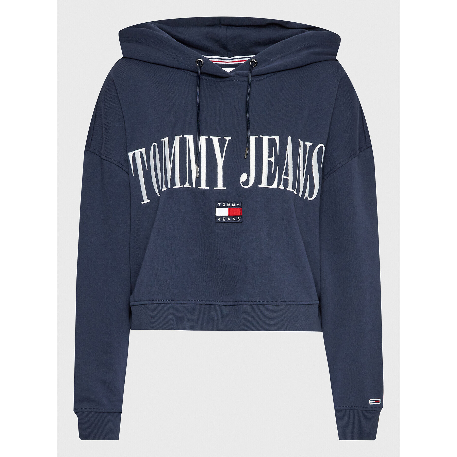 Tommy Jeans Curve Mikina Archive DW0DW15096 Tmavomodrá Regular Fit - Pepit.cz