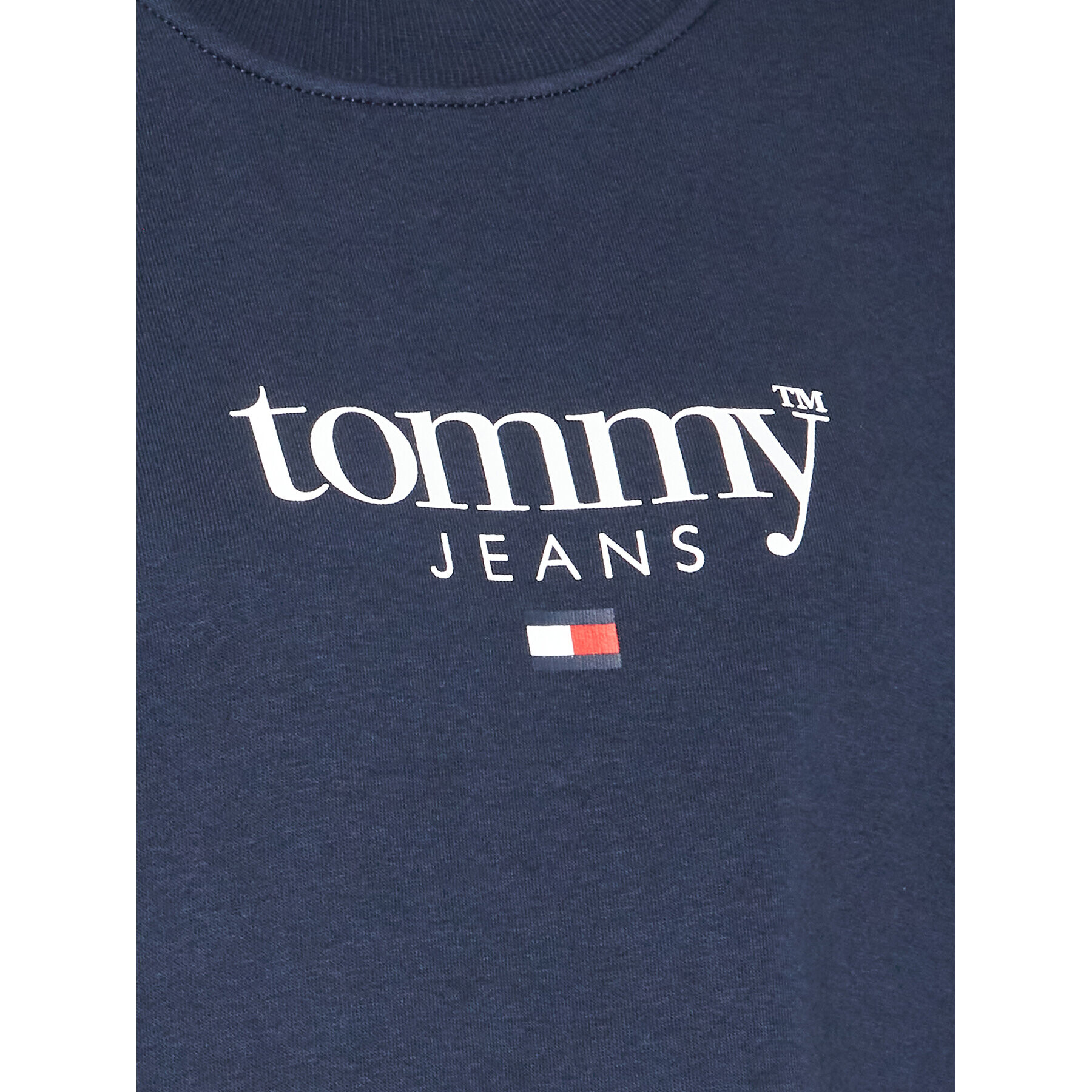 Tommy Jeans Curve Mikina Essential DW0DW14566 Tmavomodrá Relaxed Fit - Pepit.cz