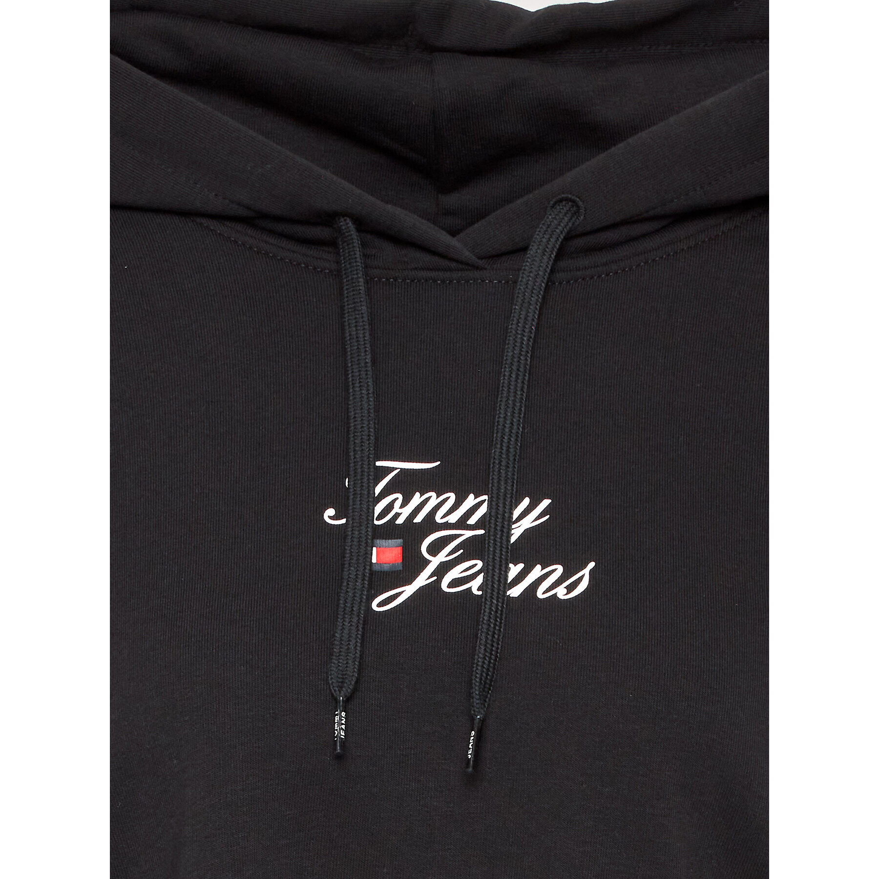 Tommy Jeans Curve Mikina Essential DW0DW15700 Černá Boxy Fit - Pepit.cz