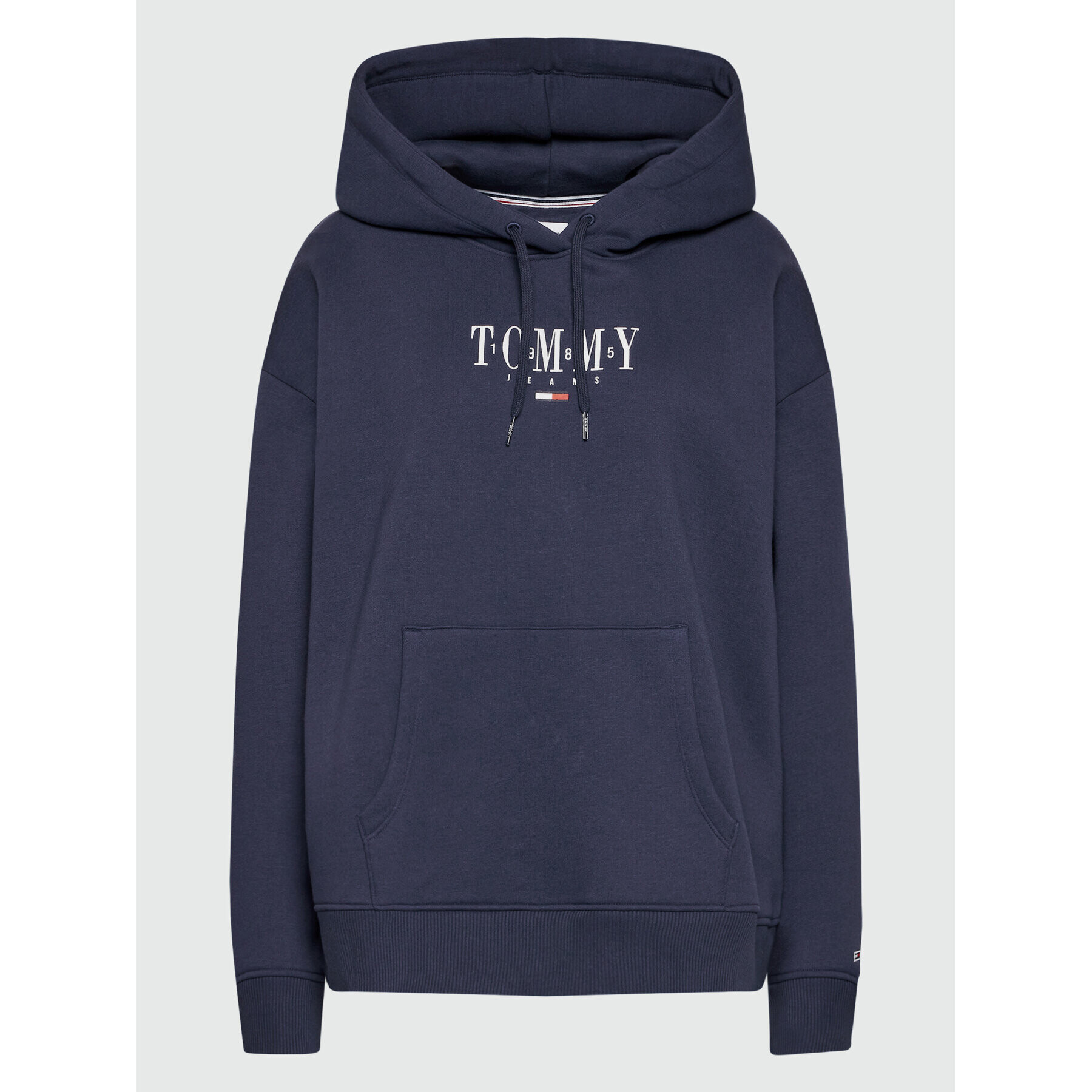 Tommy Jeans Curve Mikina Essential Logo DW0DW12995 Tmavomodrá Relaxed Fit - Pepit.cz