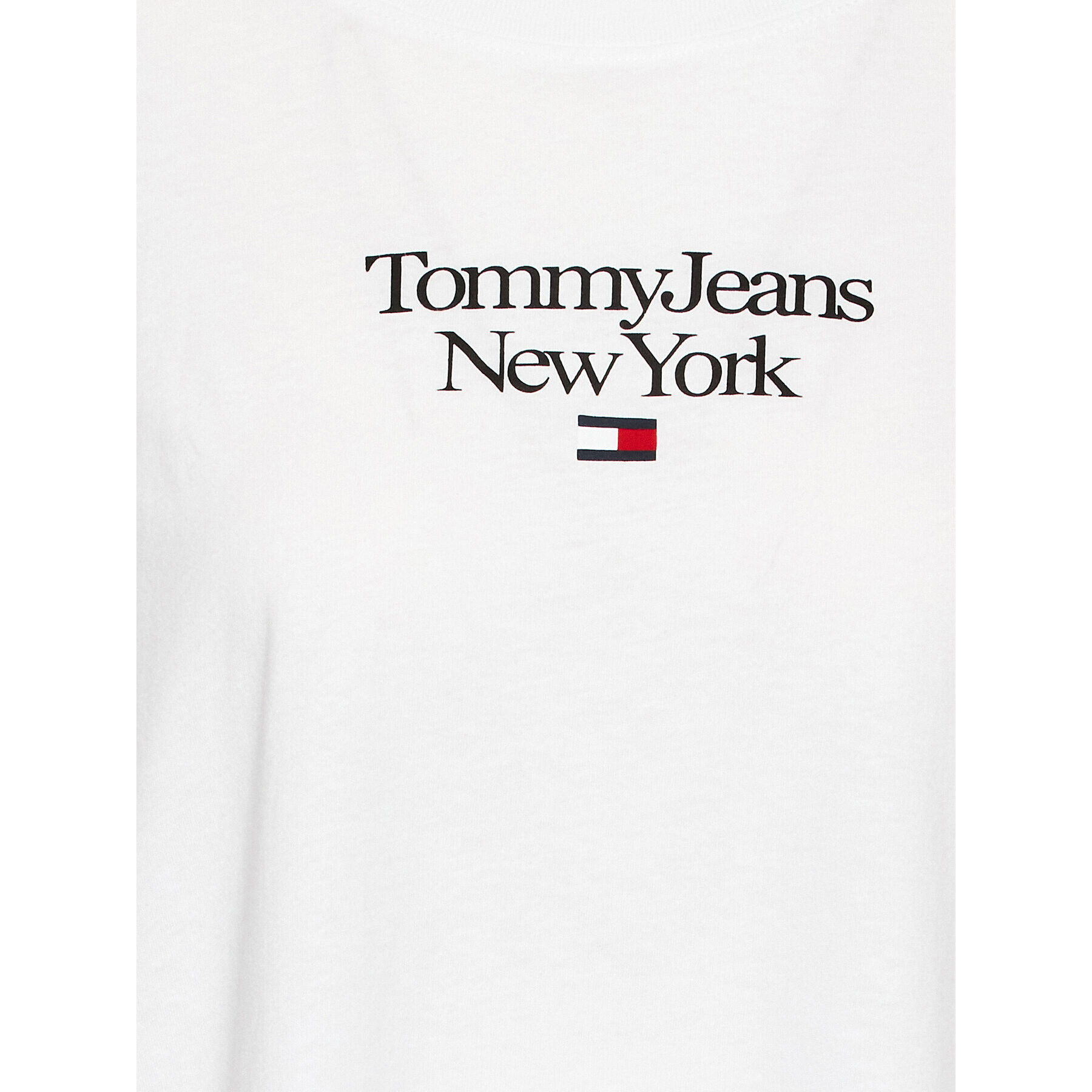 Tommy Jeans Curve T-Shirt Essential DW0DW15117 Bílá Regular Fit - Pepit.cz