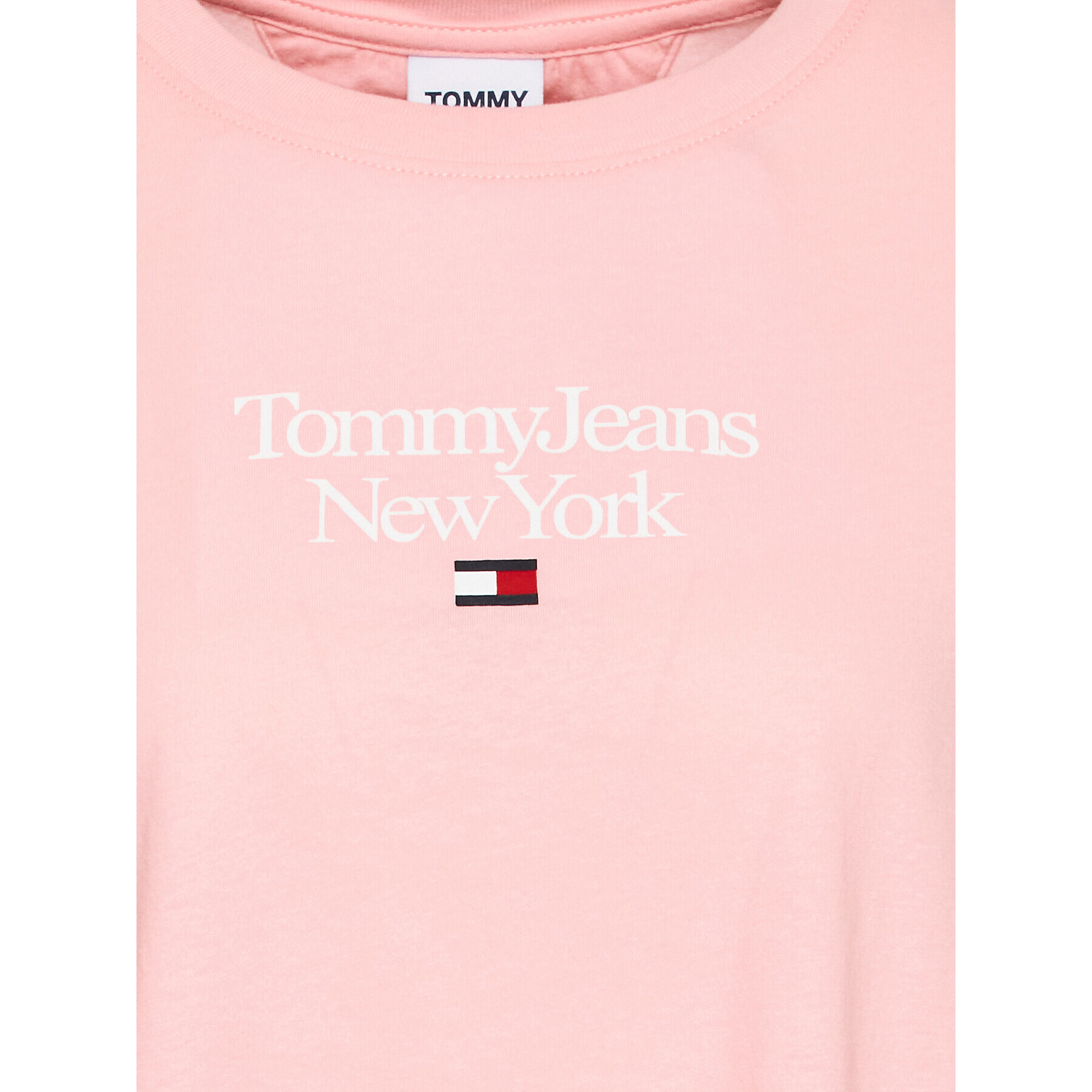 Tommy Jeans Curve T-Shirt Essential DW0DW15117 Růžová Regular Fit - Pepit.cz