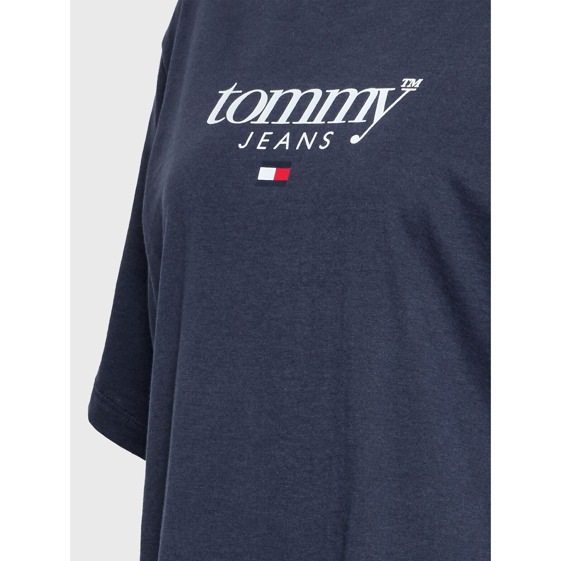 Tommy Jeans Curve T-Shirt Essential Logo DW0DW14559 Tmavomodrá Regular Fit - Pepit.cz