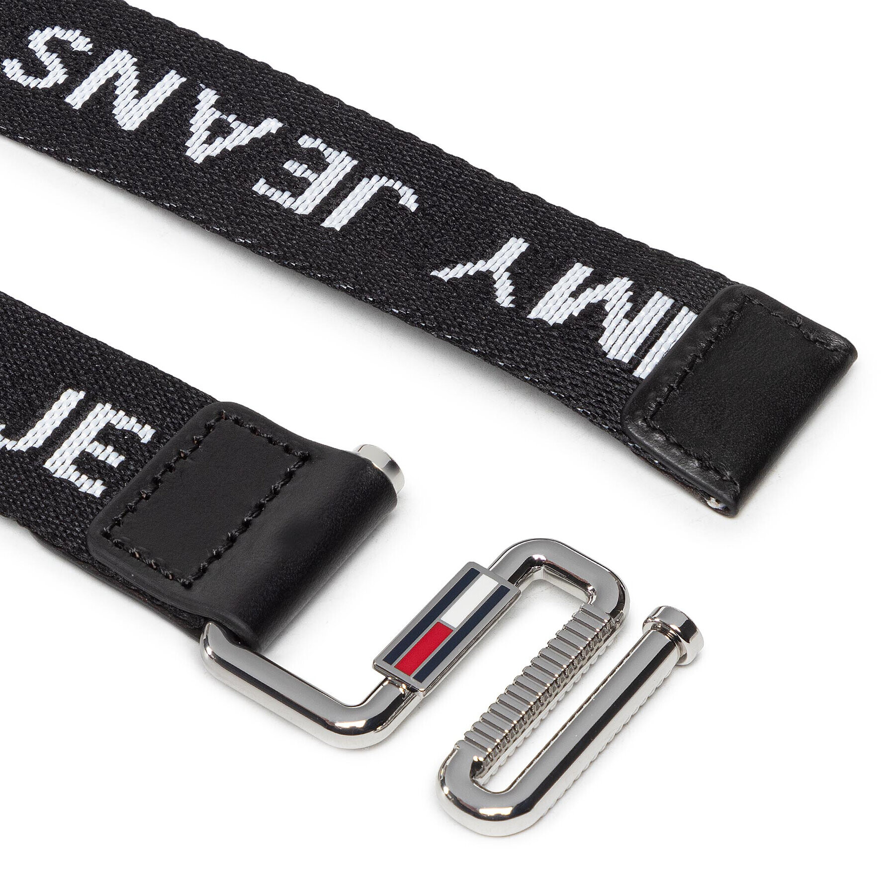 Tommy Jeans Dámský pásek Tjw Essential Webbing Belt AW0AW11650 Černá - Pepit.cz