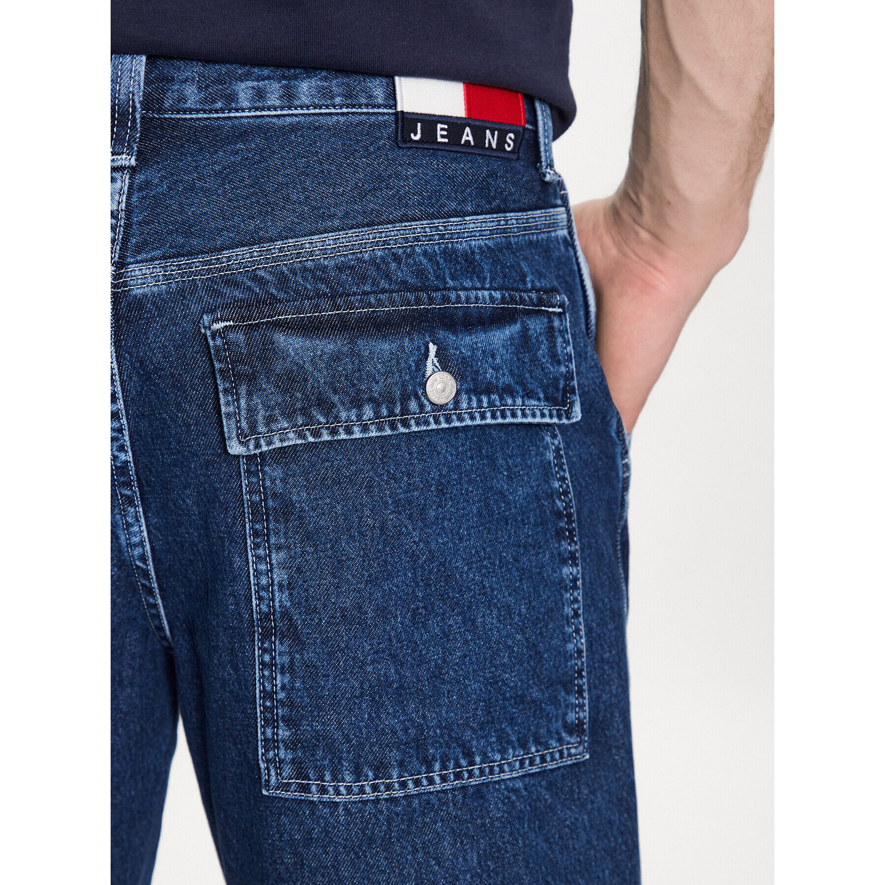 Tommy Jeans Džínové šortky Aiden DM0DM16752 Modrá Relaxed Fit - Pepit.cz