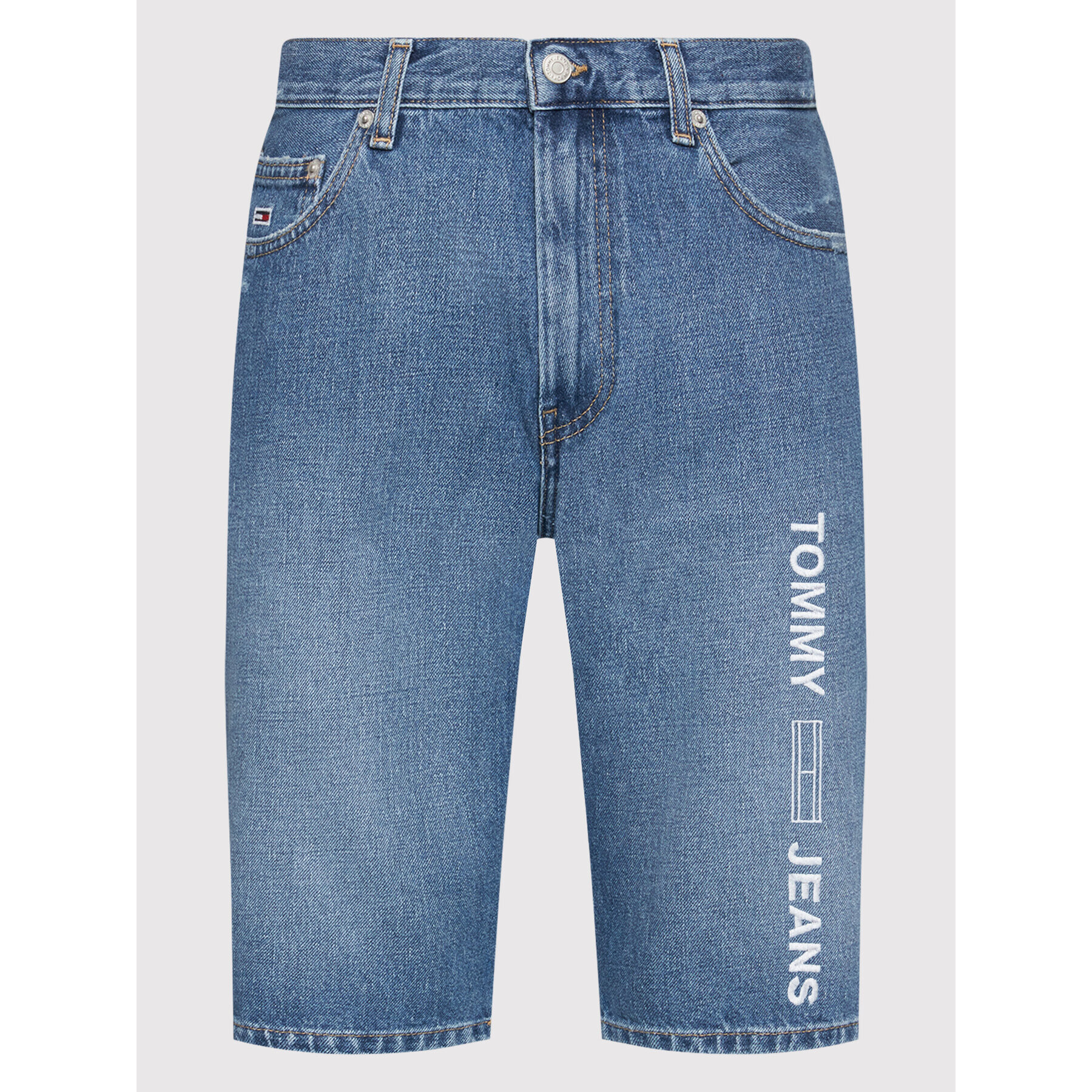 Tommy Jeans Džínové šortky Dad DM0DM12669 Modrá Regular Fit - Pepit.cz