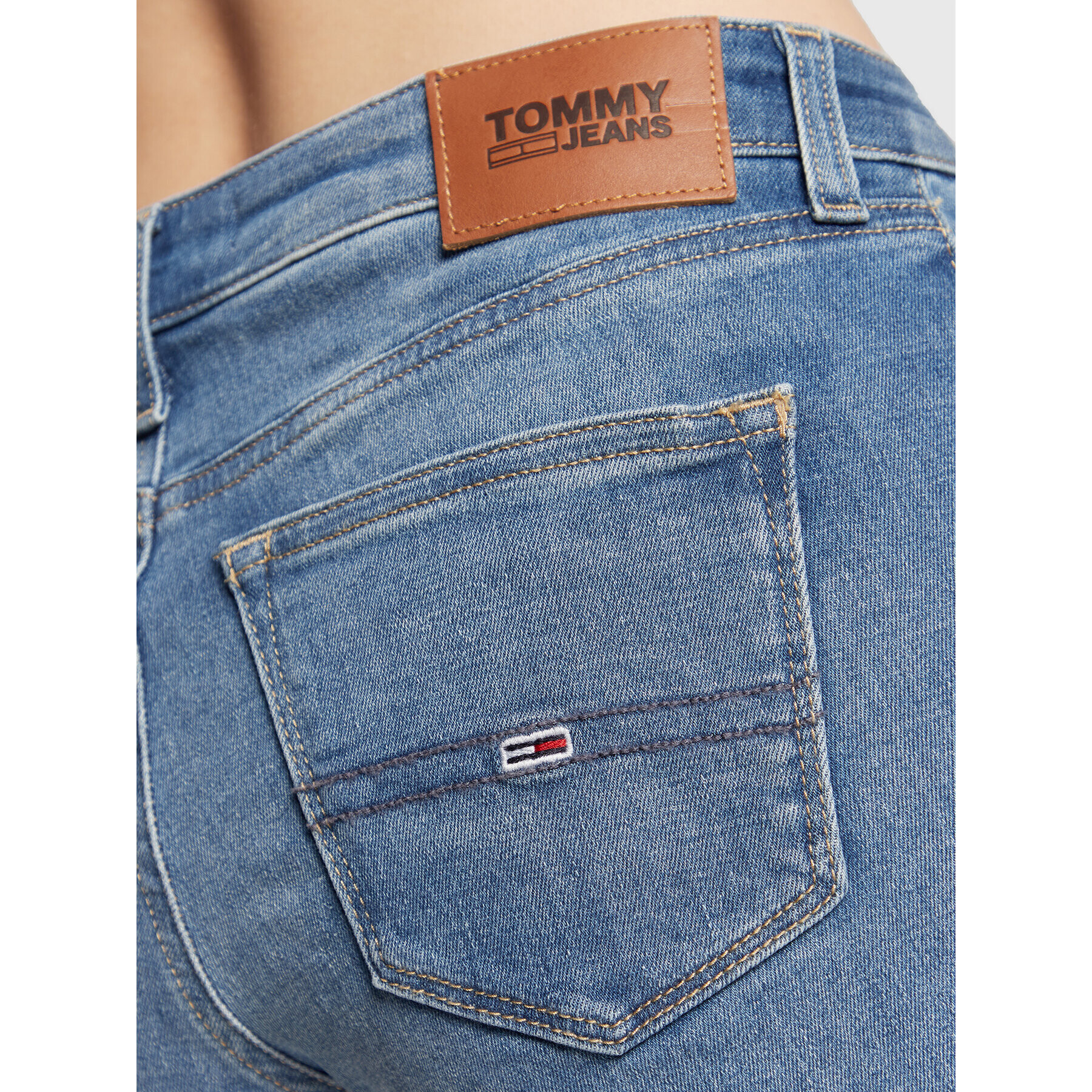 Tommy Jeans Džínové šortky DW0DW12513 Modrá Regular Fit - Pepit.cz