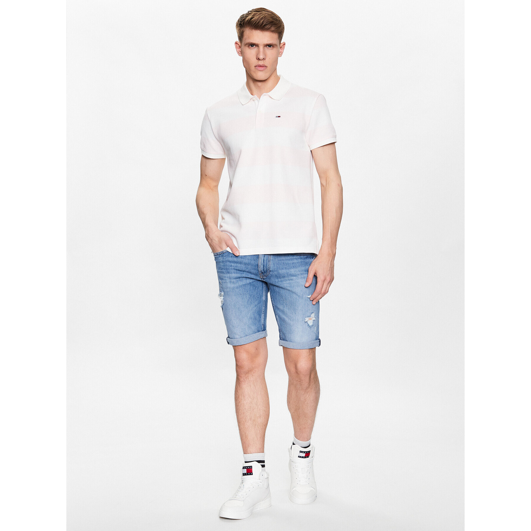 Tommy Jeans Džínové šortky Ronnie DM0DM16148 Modrá Relaxed Fit - Pepit.cz