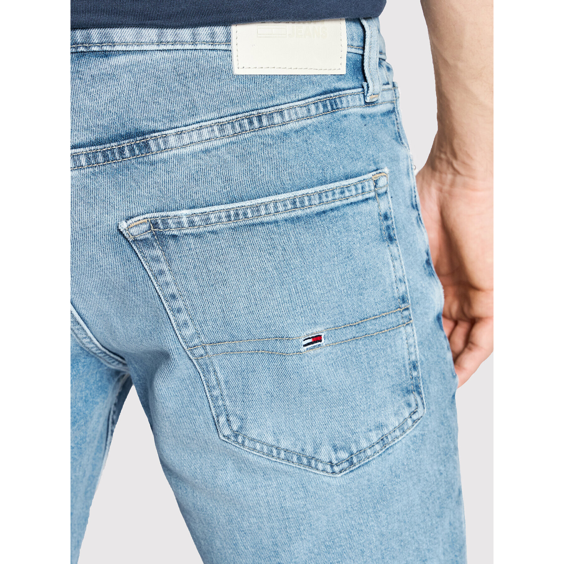 Tommy Jeans Džínové šortky Scanton DM0DM12731 Modrá Slim Fit - Pepit.cz