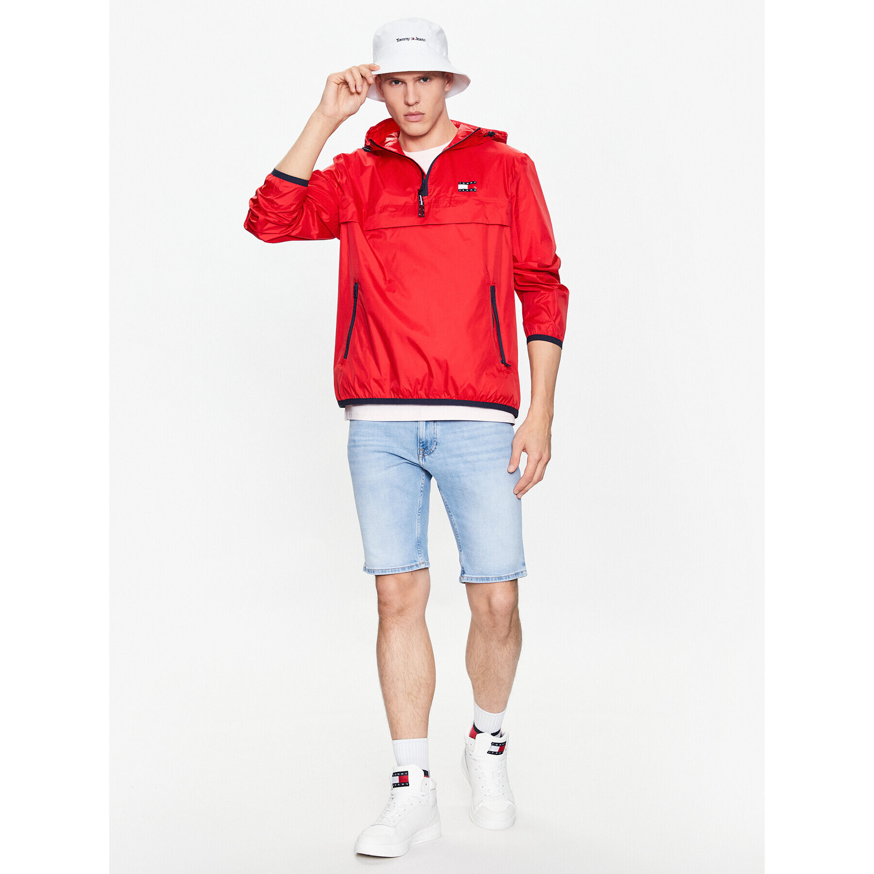 Tommy Jeans Džínové šortky Scanton DM0DM16151 Modrá Slim Fit - Pepit.cz