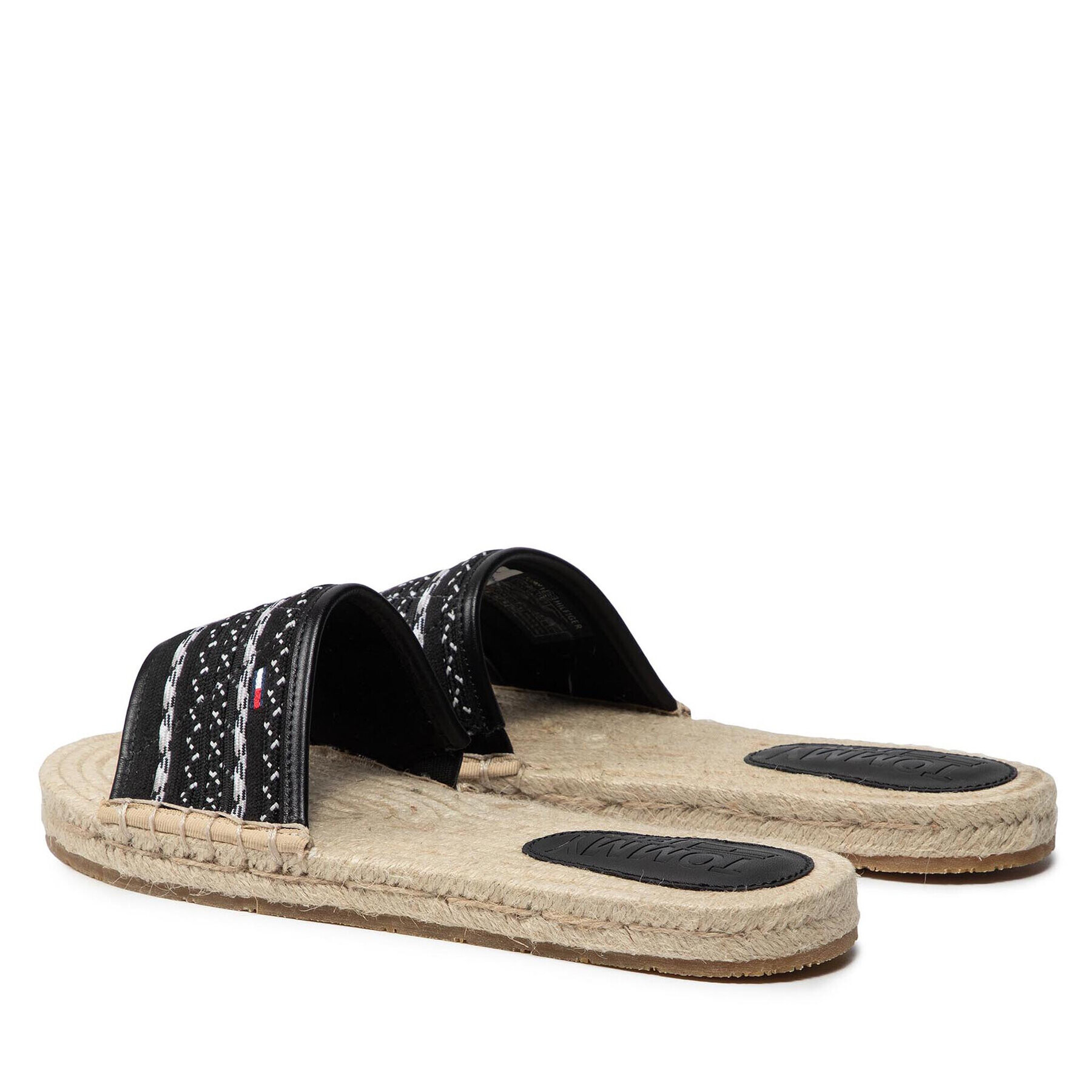 Tommy Jeans Espadrilky Colored Laces Flat Sandal EN0EN01438 Černá - Pepit.cz