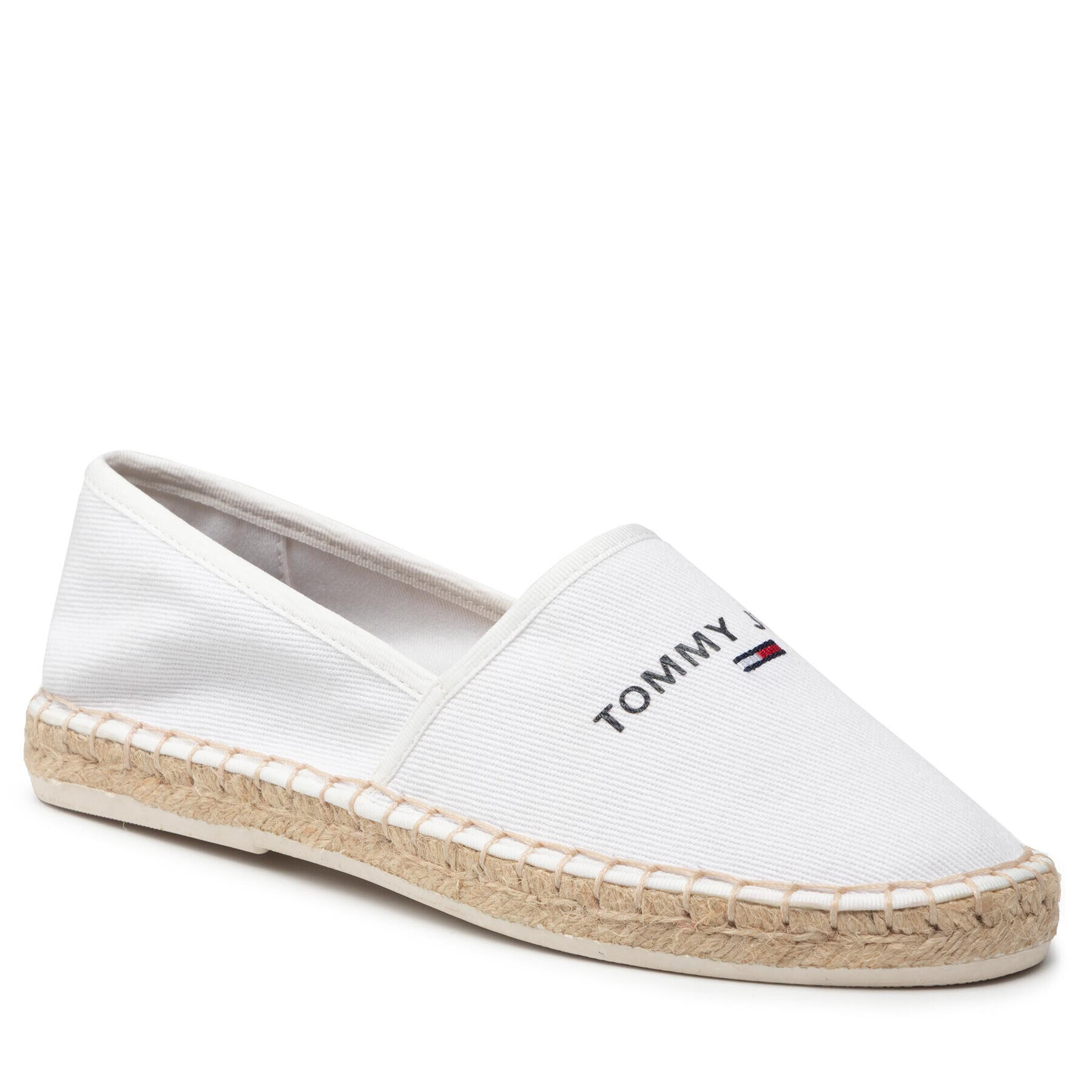 Tommy Jeans Espadrilky Espadrille EN0EN01815 Bílá - Pepit.cz