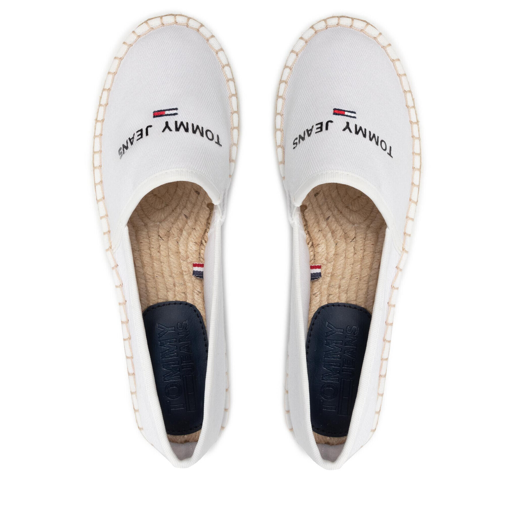 Tommy Jeans Espadrilky Espadrille EN0EN01815 Bílá - Pepit.cz