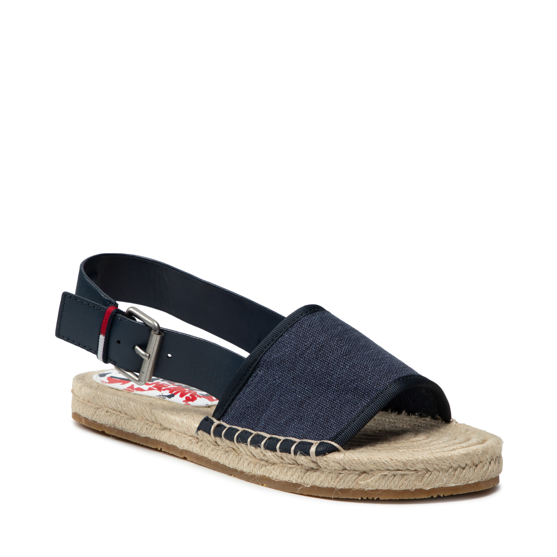 Tommy Jeans Espadrilky Essential Flat Sandal EN0EN01437 Tmavomodrá - Pepit.cz