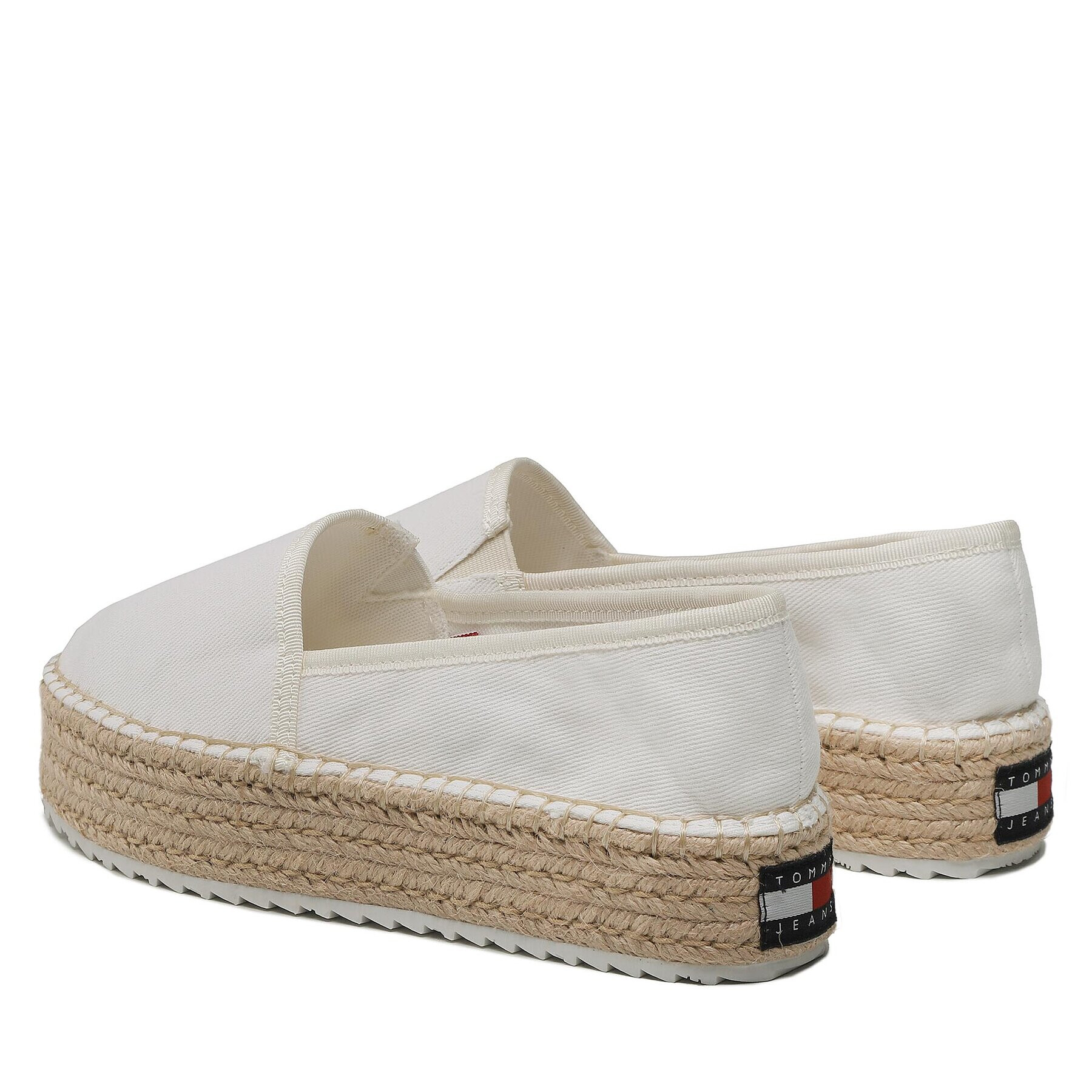 Tommy Jeans Espadrilky Flatform Espadrille EN0EN02078 Bílá - Pepit.cz