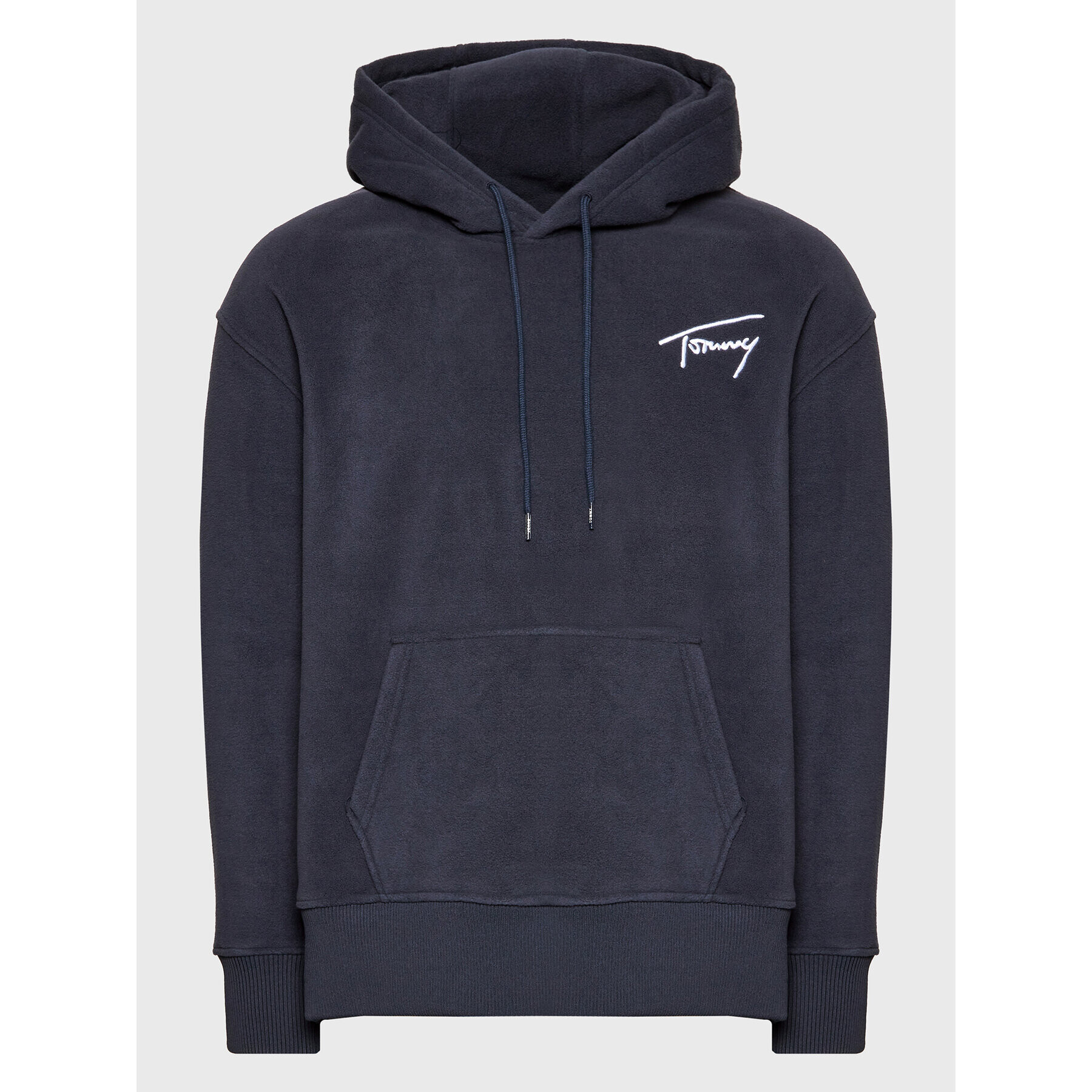 Tommy Jeans Fleecová mikina Signature DM0DM15030 Tmavomodrá Relaxed Fit - Pepit.cz