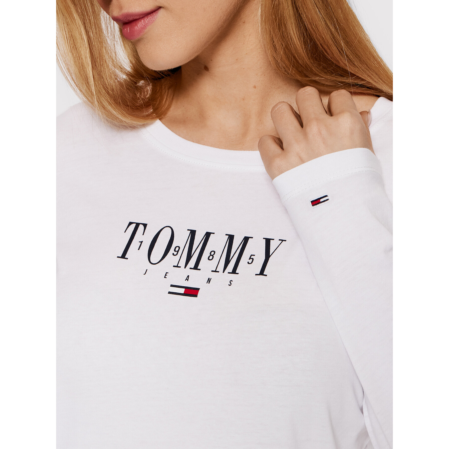 Tommy Jeans Halenka DW0DW12831 Bílá Regular Fit - Pepit.cz