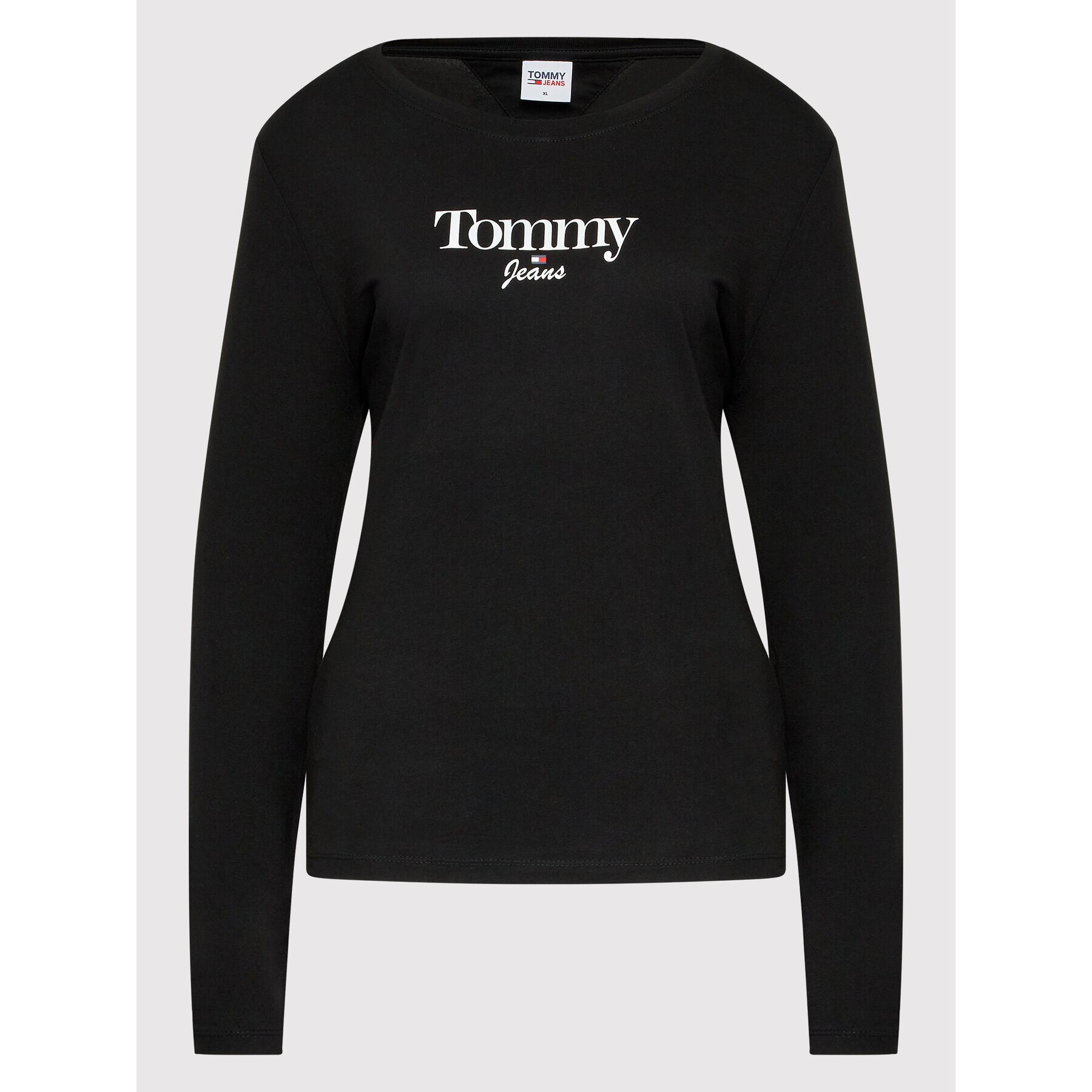 Tommy Jeans Halenka Essential Logo DW0DW13697 Černá Slim Fit - Pepit.cz