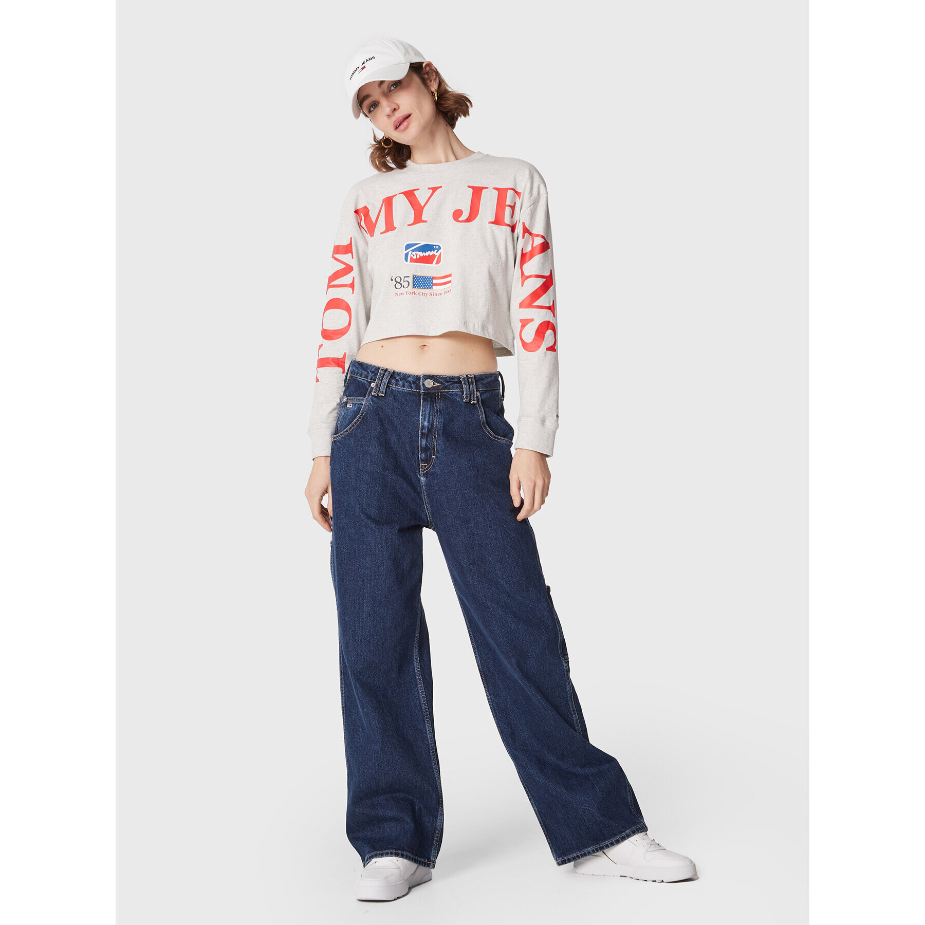 Tommy Jeans Halenka Modern Sport DW0DW14909 Šedá Relaxed Fit - Pepit.cz