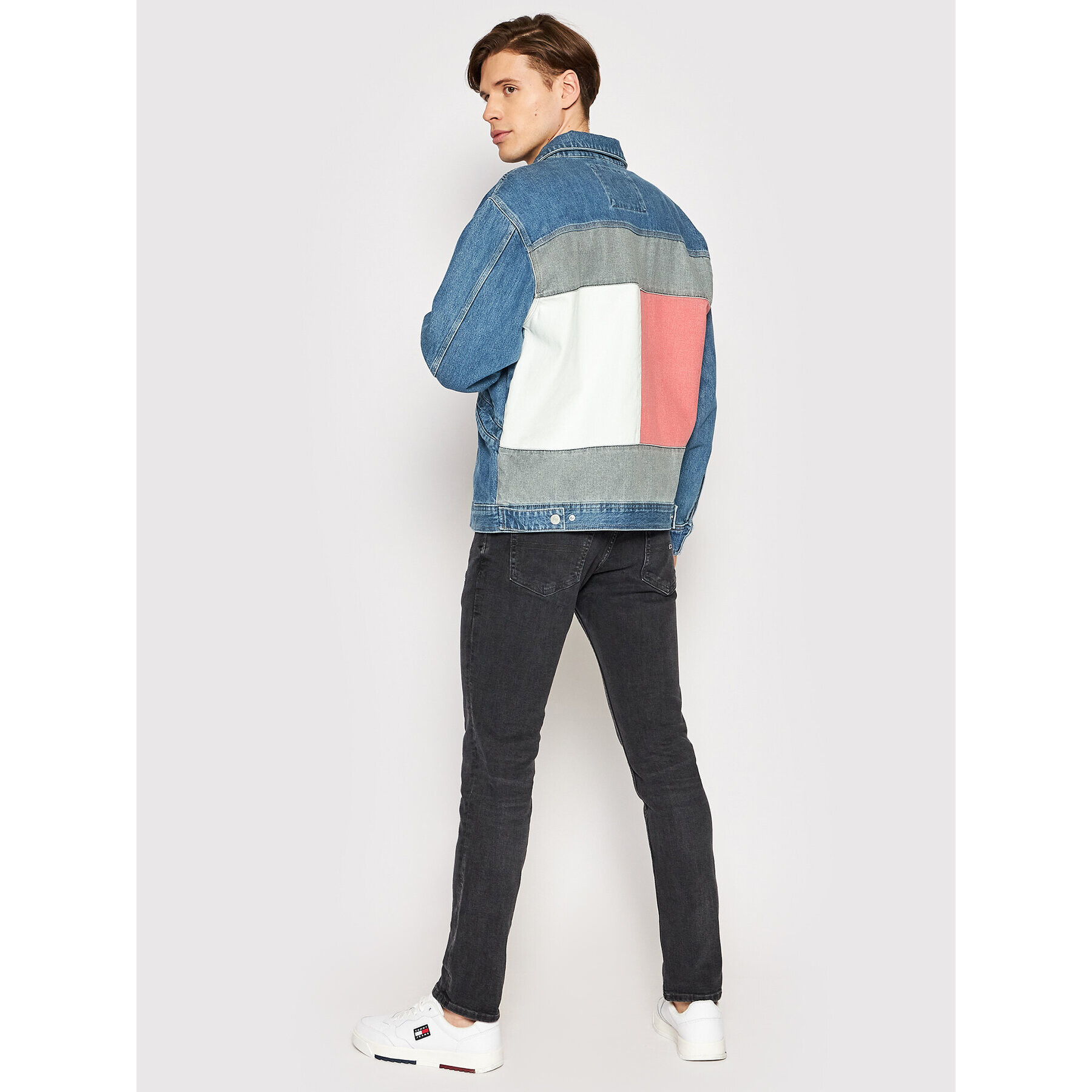 Tommy Jeans Jeansová bunda Archy DM0DM12750 Modrá Oversize - Pepit.cz