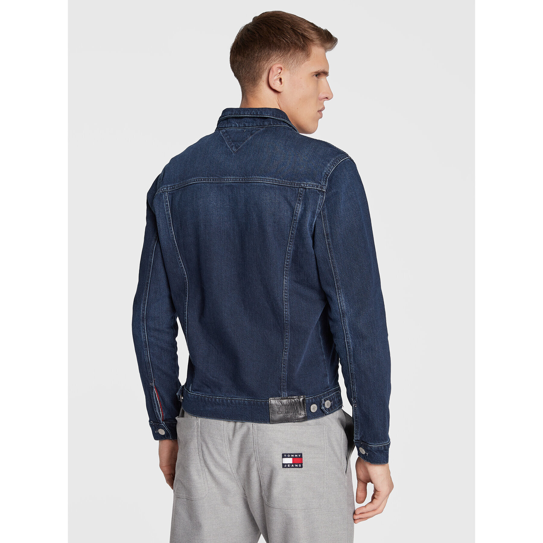 Tommy Jeans Jeansová bunda DM0DM15110 Tmavomodrá Regular Fit - Pepit.cz