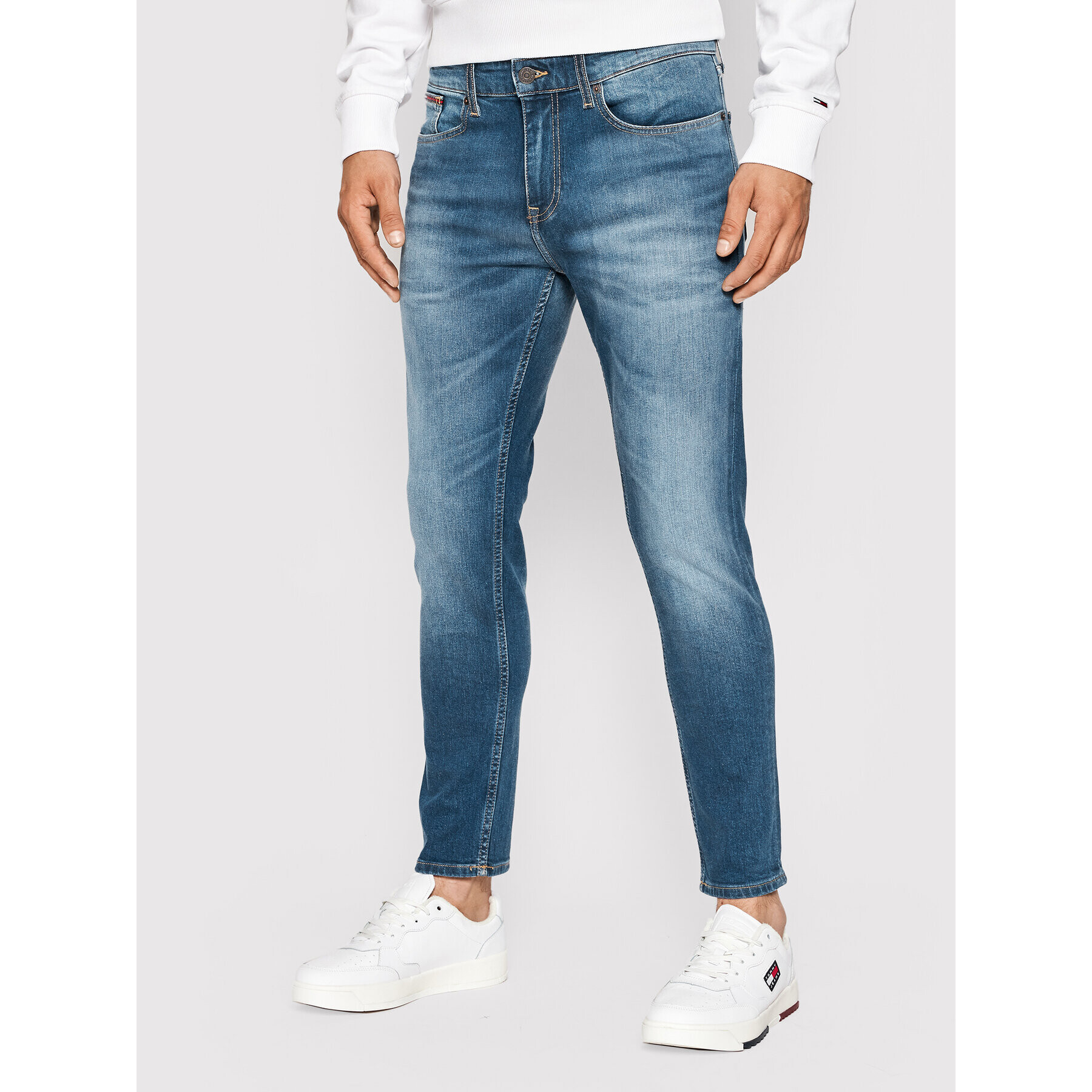 Tommy Jeans Jeansy Austin DM0DM09550 Modrá Slim Fit - Pepit.cz