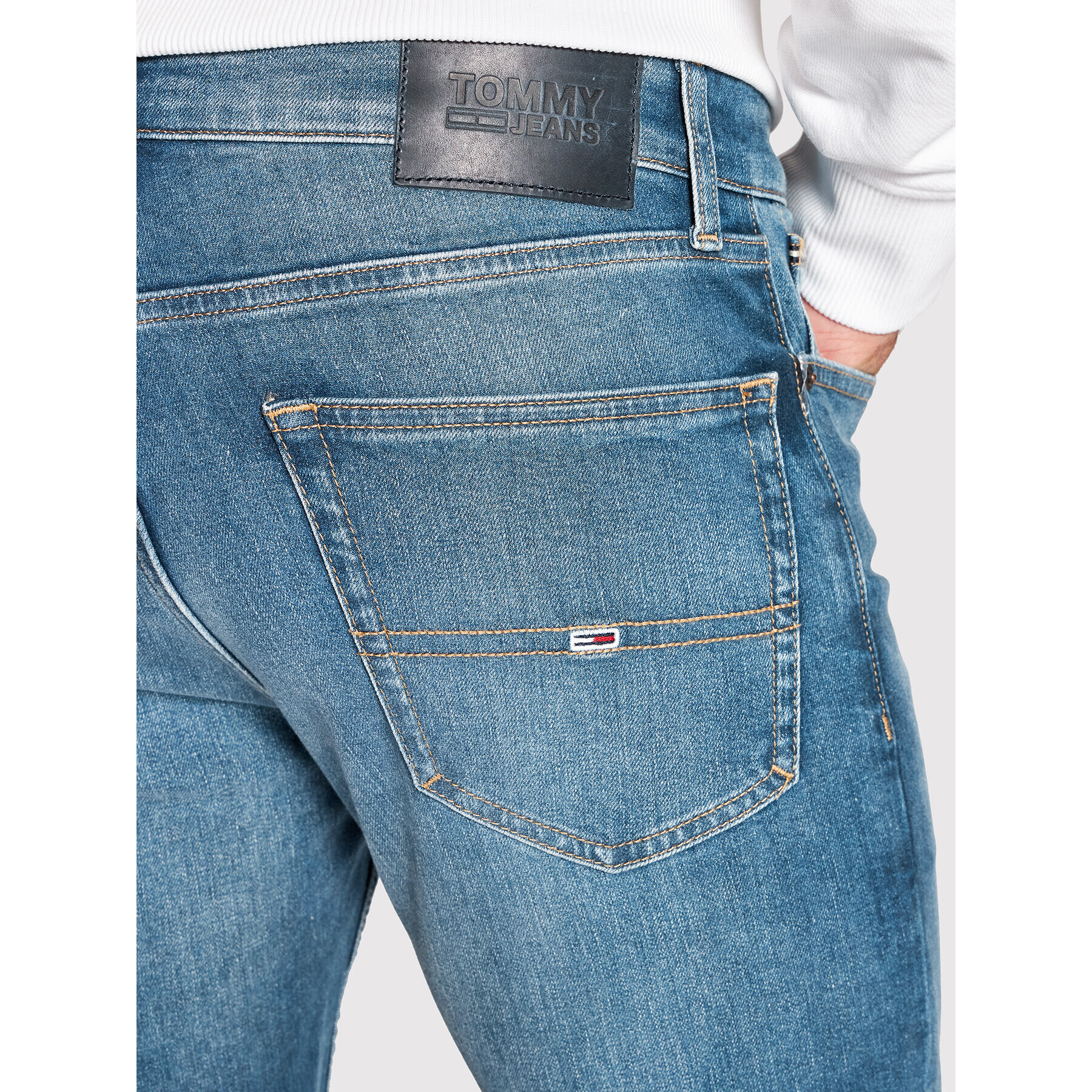 Tommy Jeans Jeansy Austin DM0DM09550 Modrá Slim Fit - Pepit.cz