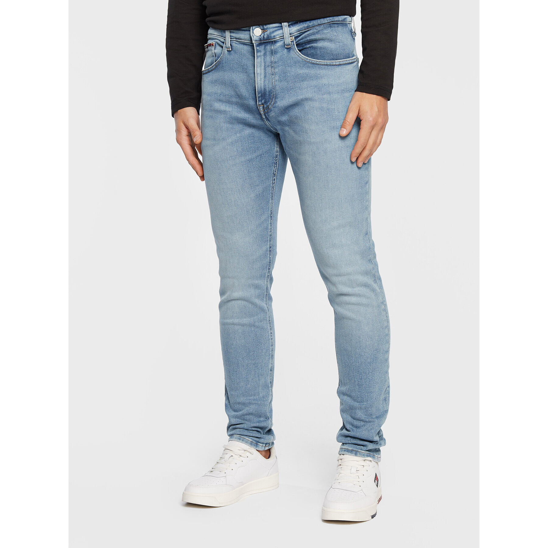 Tommy Jeans Jeansy Austin DM0DM13674 Modrá Slim Fit - Pepit.cz