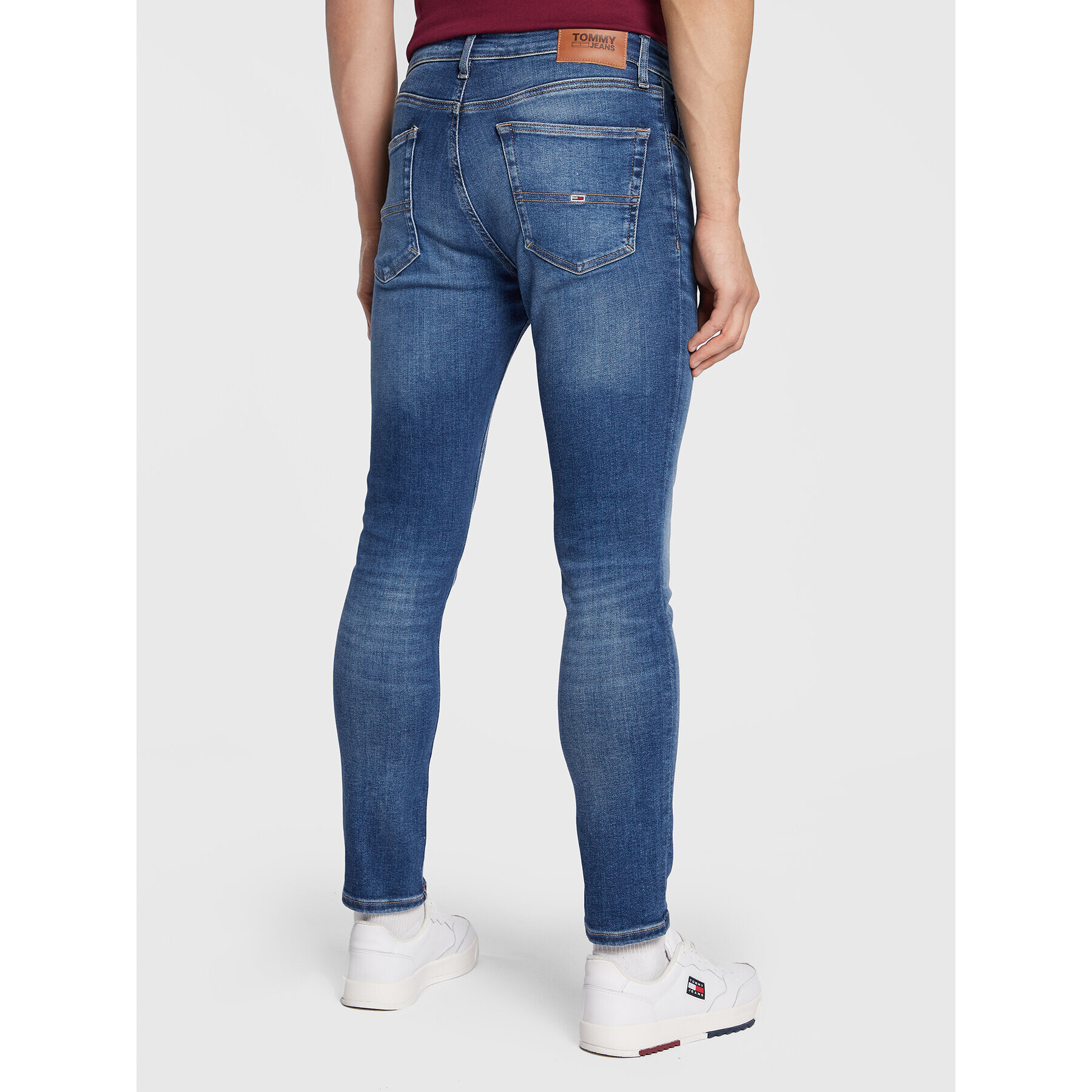 Tommy Jeans Jeansy Austin DM0DM14857 Modrá Slim Fit - Pepit.cz