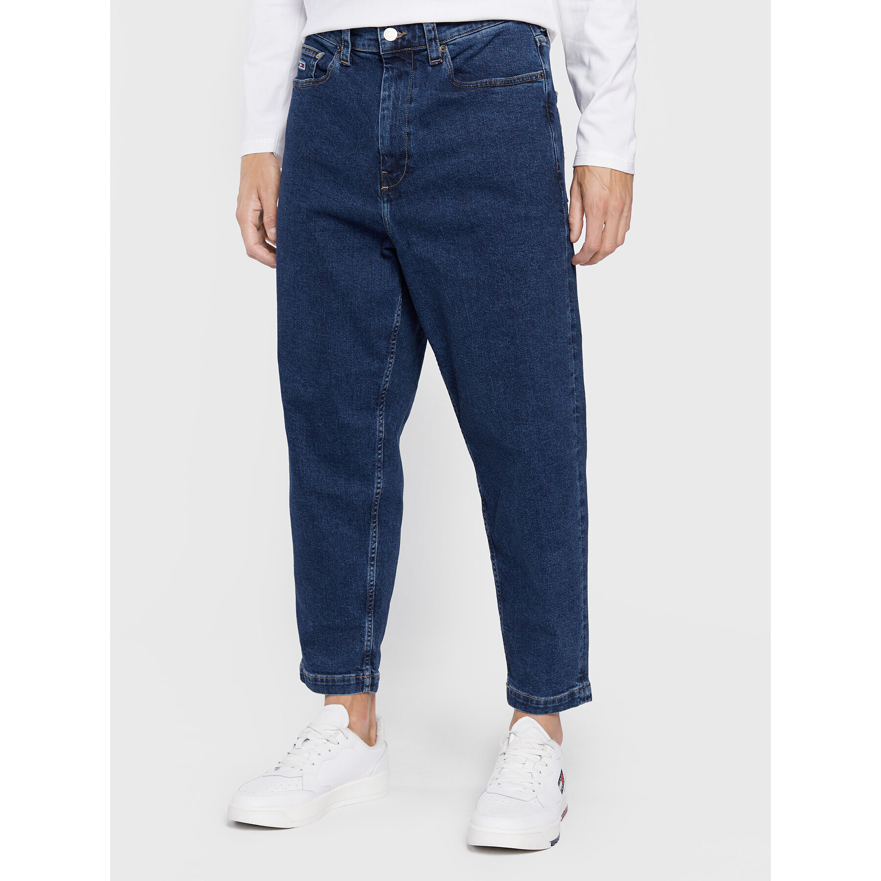 Tommy Jeans Jeansy Bax DM0DM13692 Tmavomodrá Relaxed Fit - Pepit.cz