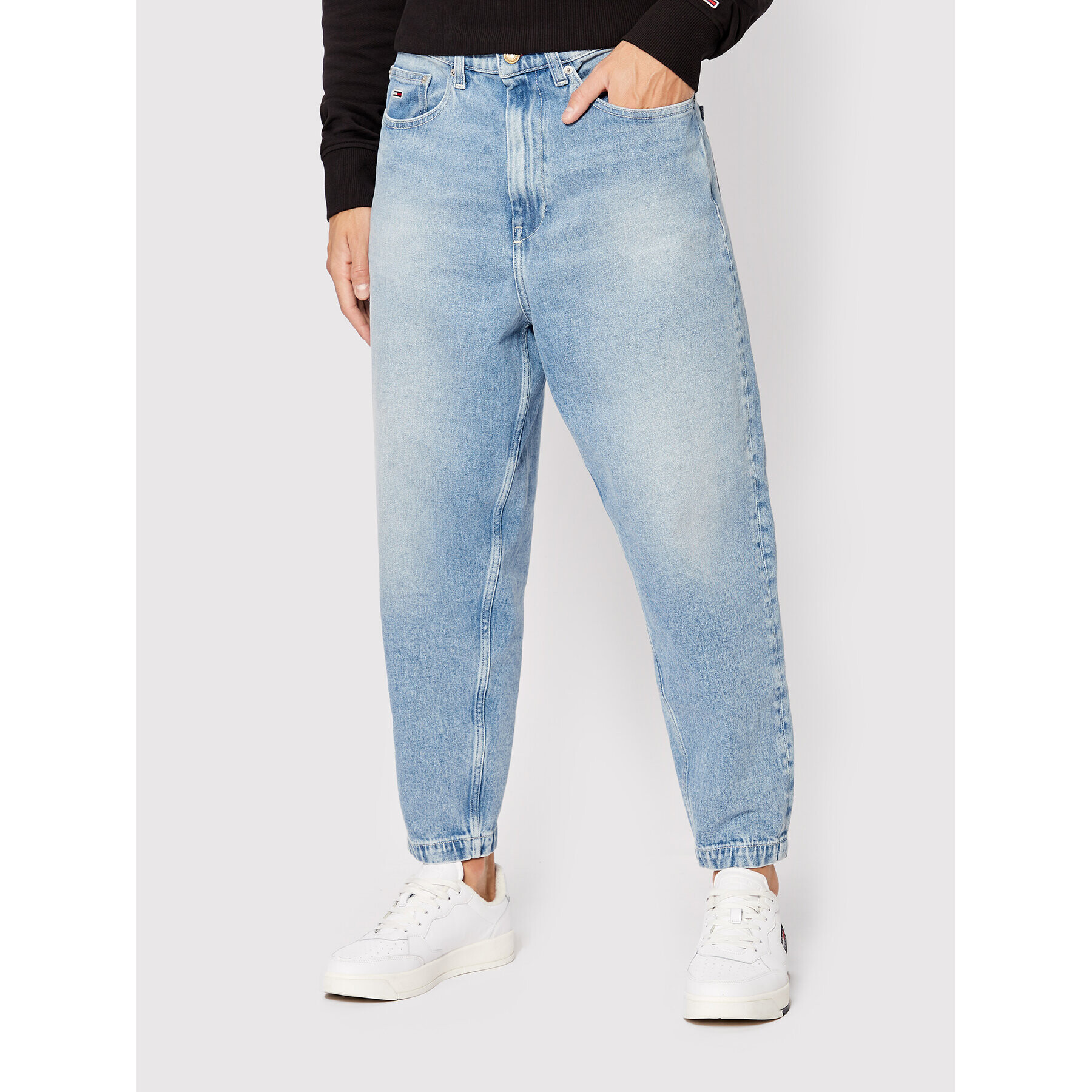 Tommy Jeans Jeansy Bax DM0DM13889 Modrá Relaxed Fit - Pepit.cz