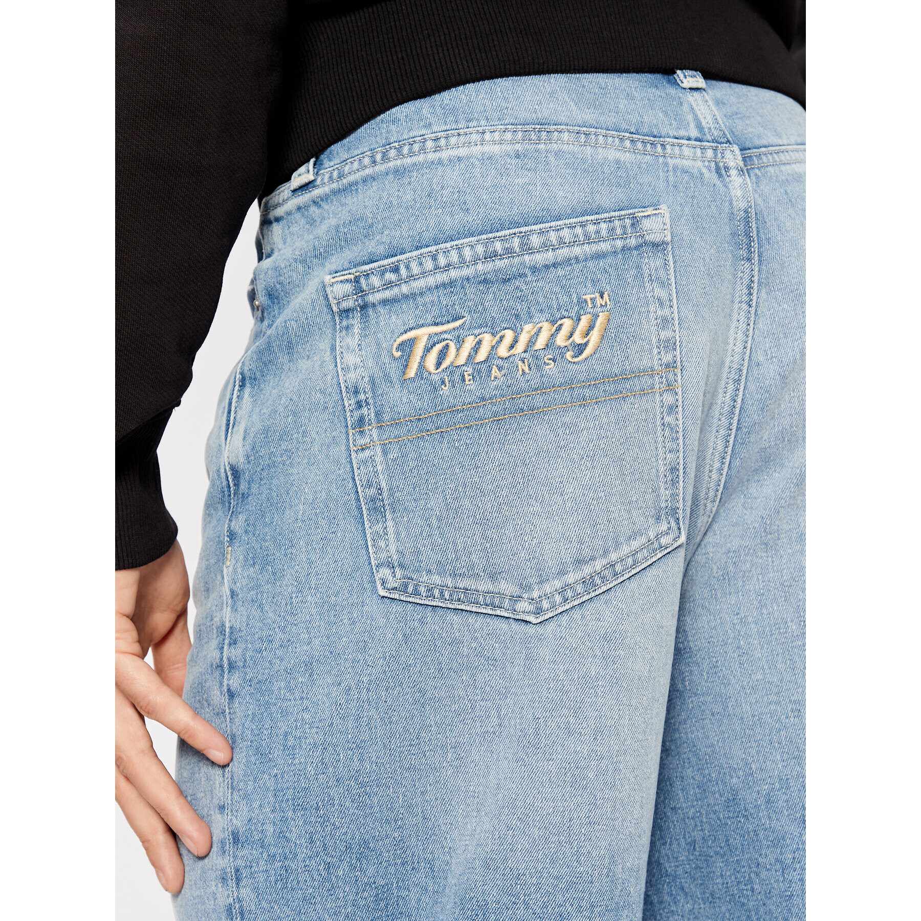 Tommy Jeans Jeansy Bax DM0DM13889 Modrá Relaxed Fit - Pepit.cz