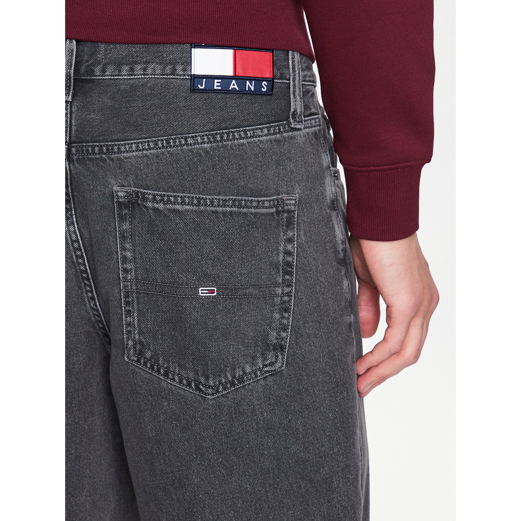 Tommy Jeans Jeansy Bax DM0DM16285 Černá Relaxed Fit - Pepit.cz